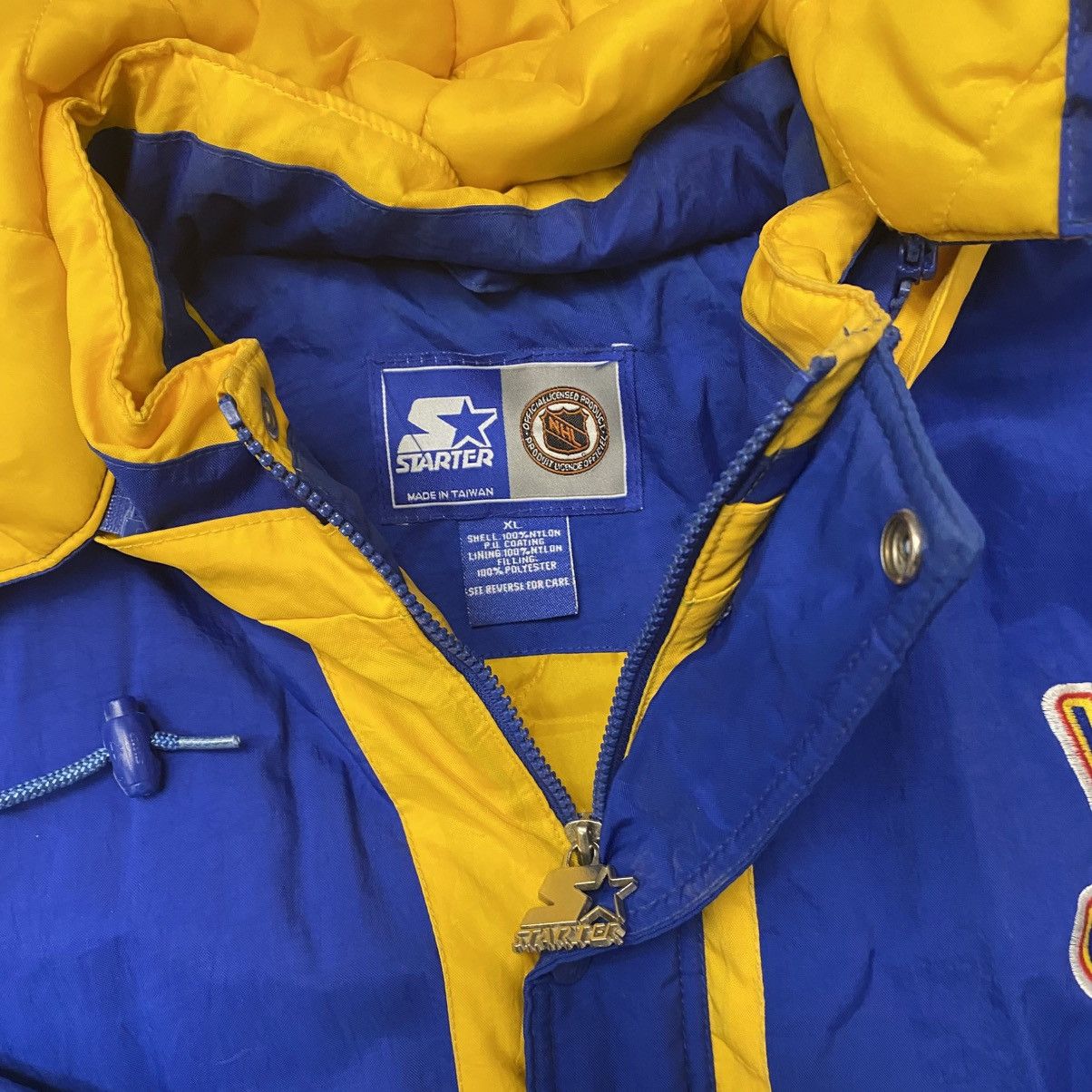 NHL Vintage 90s St. Louis Blues Starter Jacket Size US XL / EU 56 / 4 - 3 Thumbnail