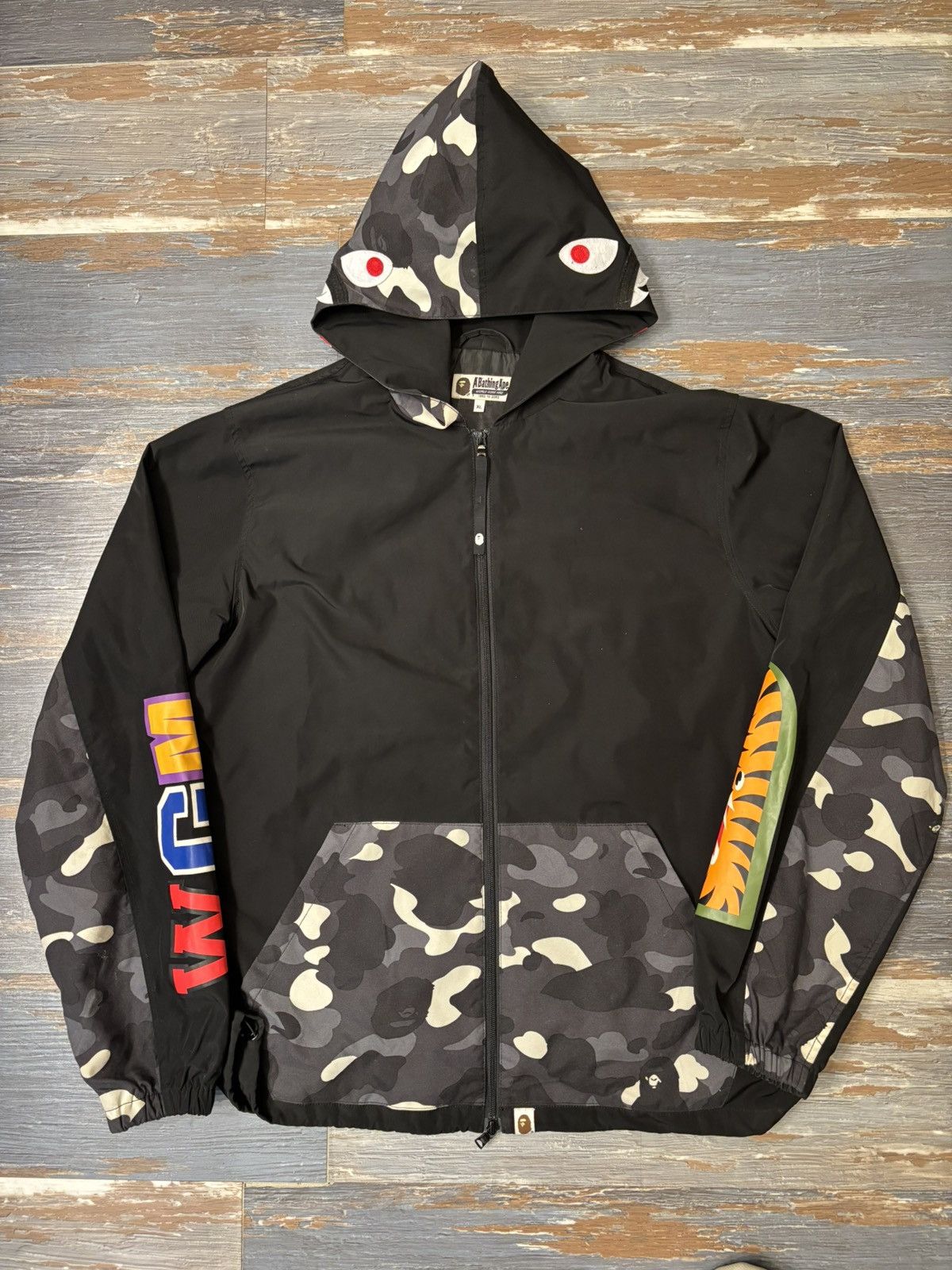 Bape Bape Glow in The Dark City Camo Shark Jacket Size US XL / EU 56 / 4 - 6 Thumbnail