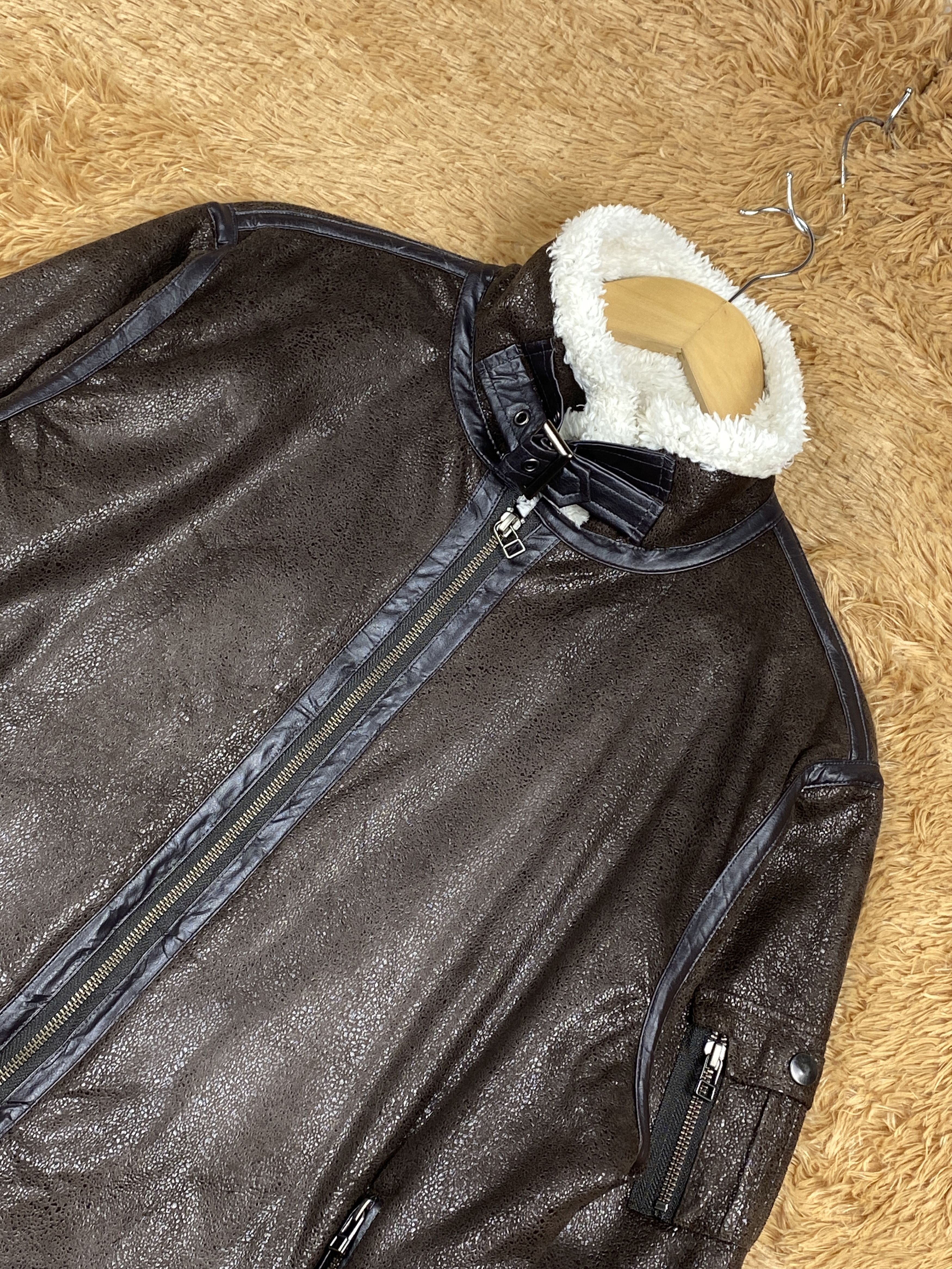 Japanese Brand Vintage Active Time Men Sherpa Lining Jacket J1711 Size US M / EU 48-50 / 2 - 2 Thumbnail