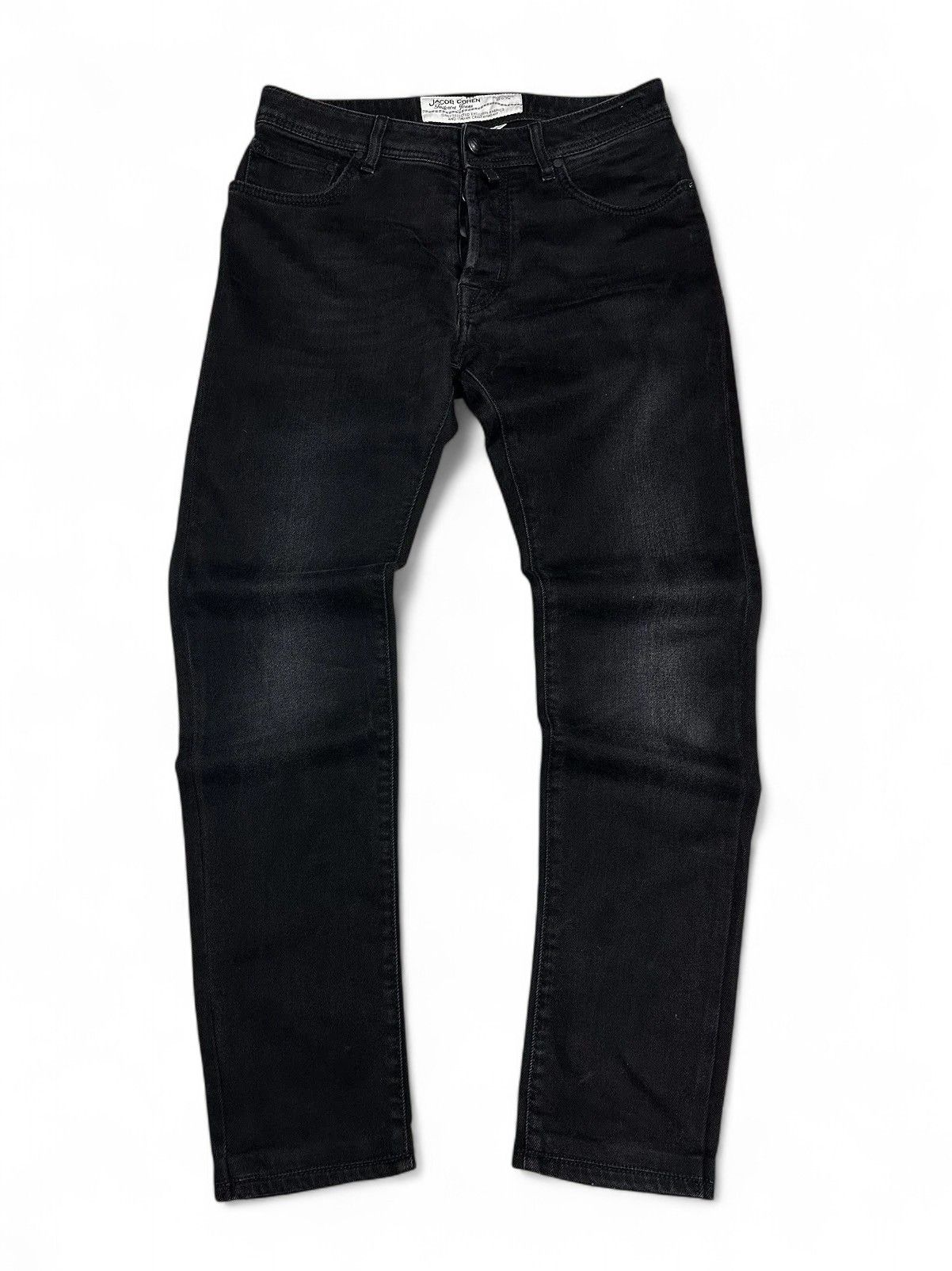 14th Addiction Jacob Cohen black denim jeans slim fit vintage style Size US 32 / EU 48 - 2 Thumbnail