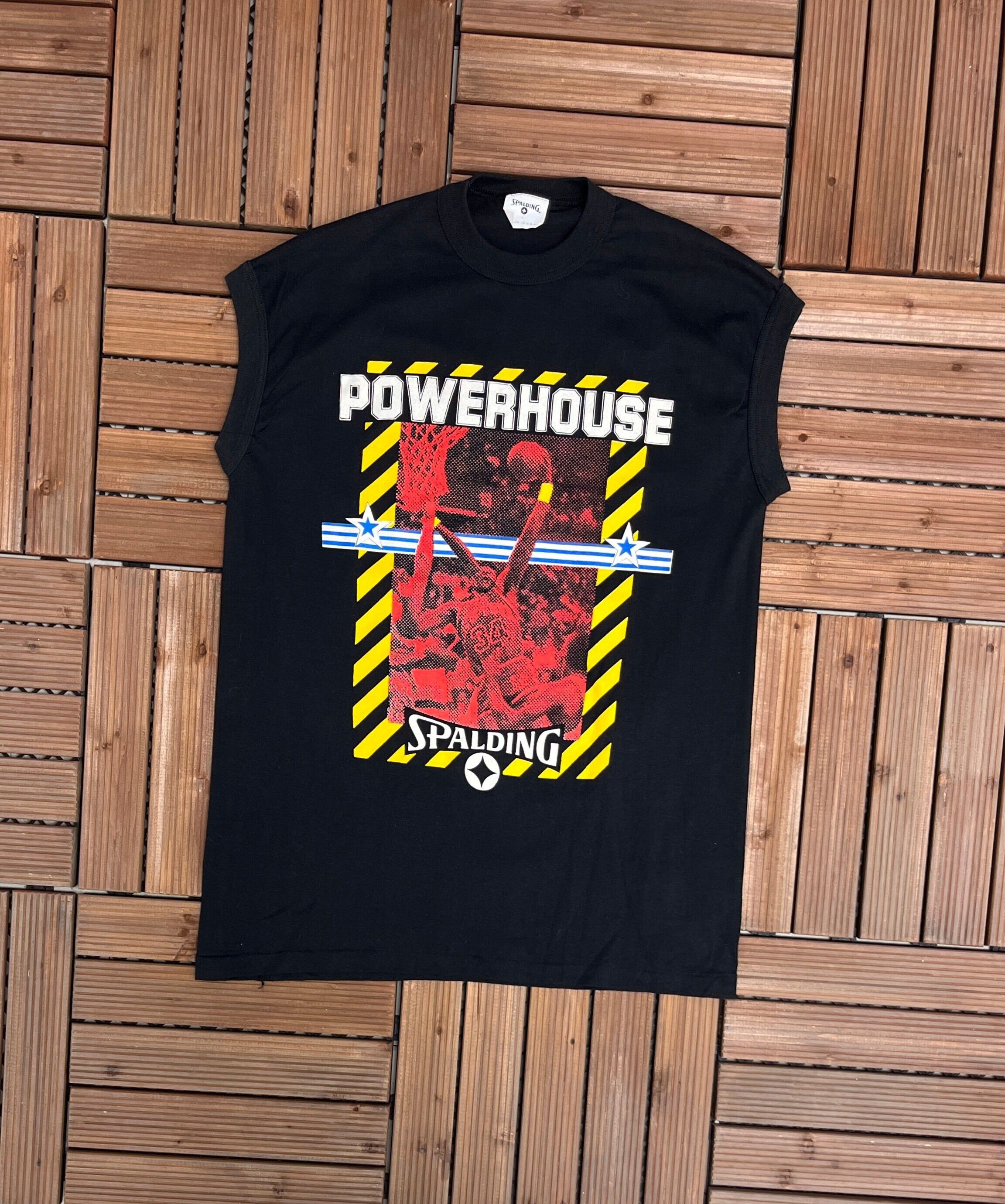 Vintage Spalding Powerhouse Shaquille O'Neal Vintage Tank Top Tee Size US L / EU 52-54 / 3 - 1 Thumbnail