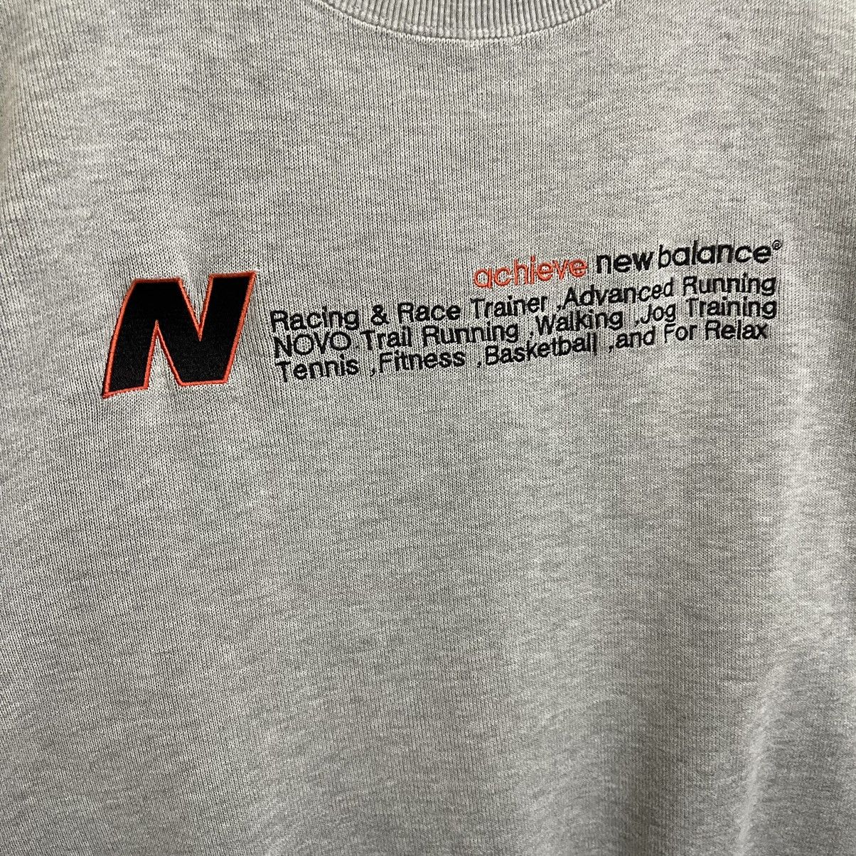 Japanese Brand New Balance Spellout Logo Pullover Sweatshirt Size S Size US M / EU 48-50 / 2 - 5 Thumbnail