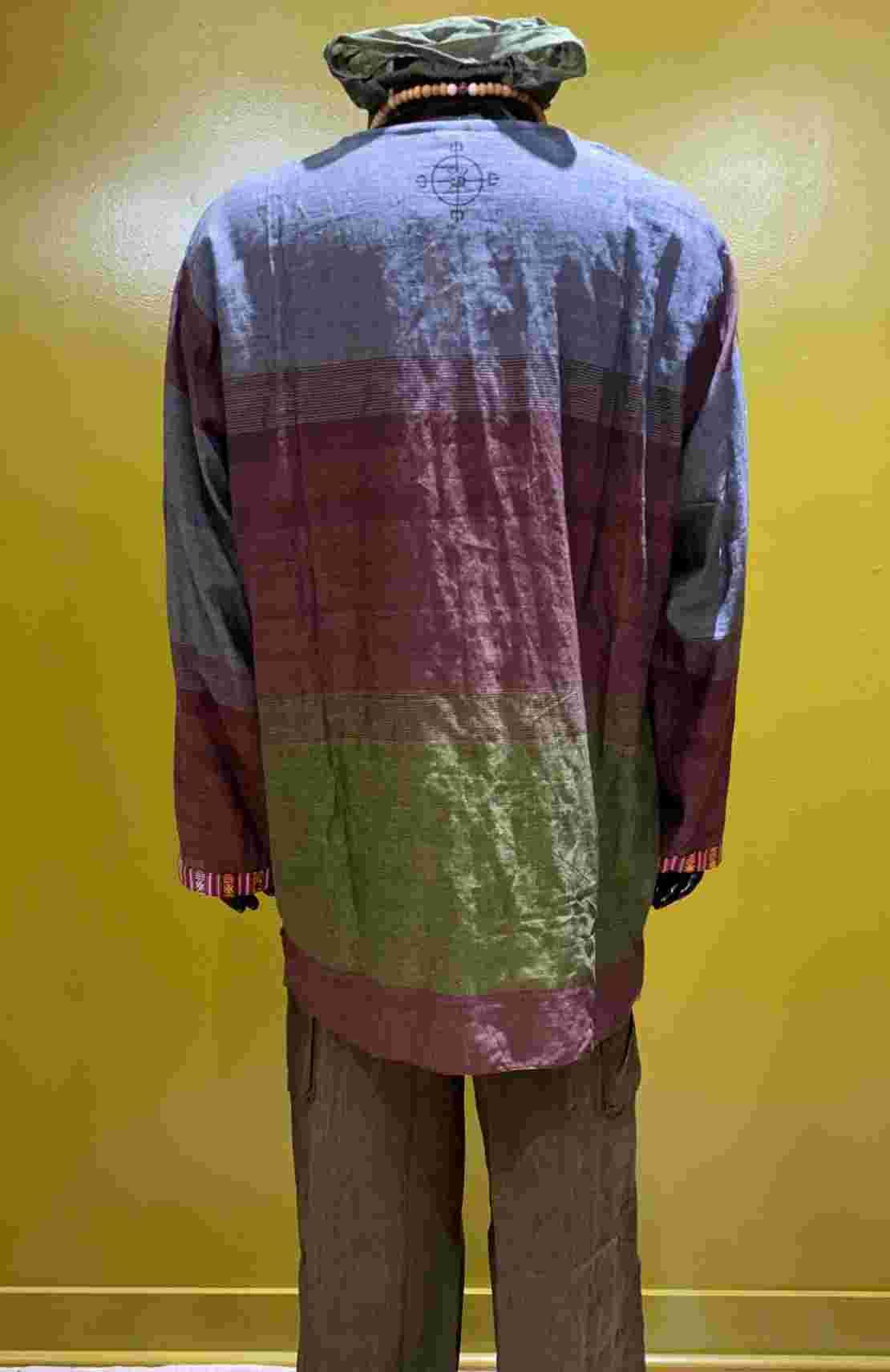 Other Cotton Long-Sleeve Round Neck Tunic: Tri Color: Plum: New: S Size US S / EU 44-46 / 1 - 5 Thumbnail
