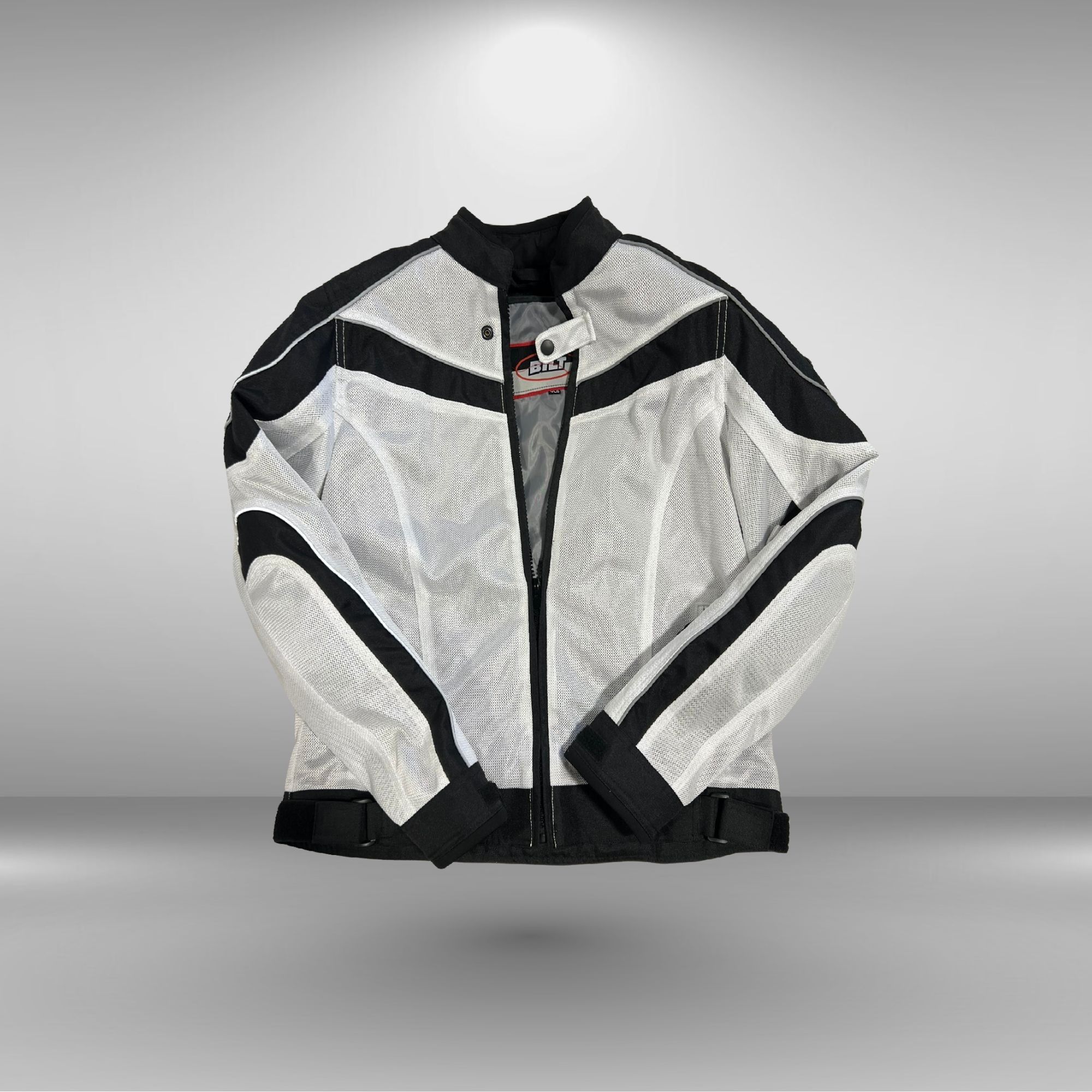 Other BILT Techno 2 Motorcycle Jacket – White/Black, Armored Size L / US 10 / IT 46 - 2 Thumbnail