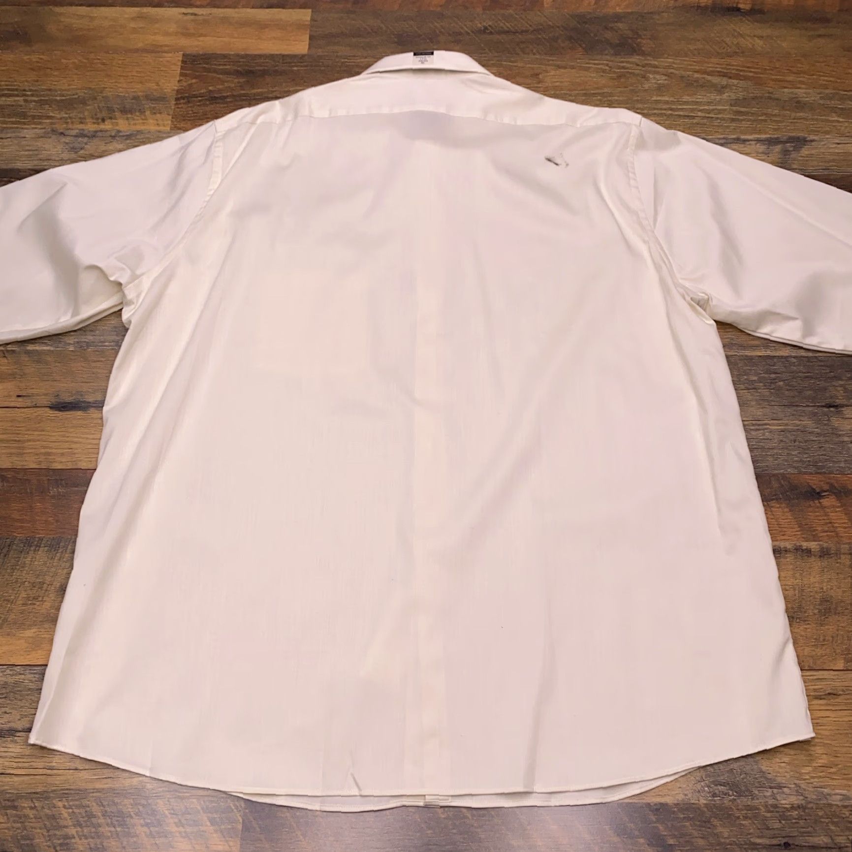 Van Heusen Van Heusen Shirt Mens 4XL Regular Beige Cotton Blend Knit Long Sleeve Button-Up Stretch Casual Workwear Larg e Logo Size US XXL / EU 58 / 5 - 3 Thumbnail