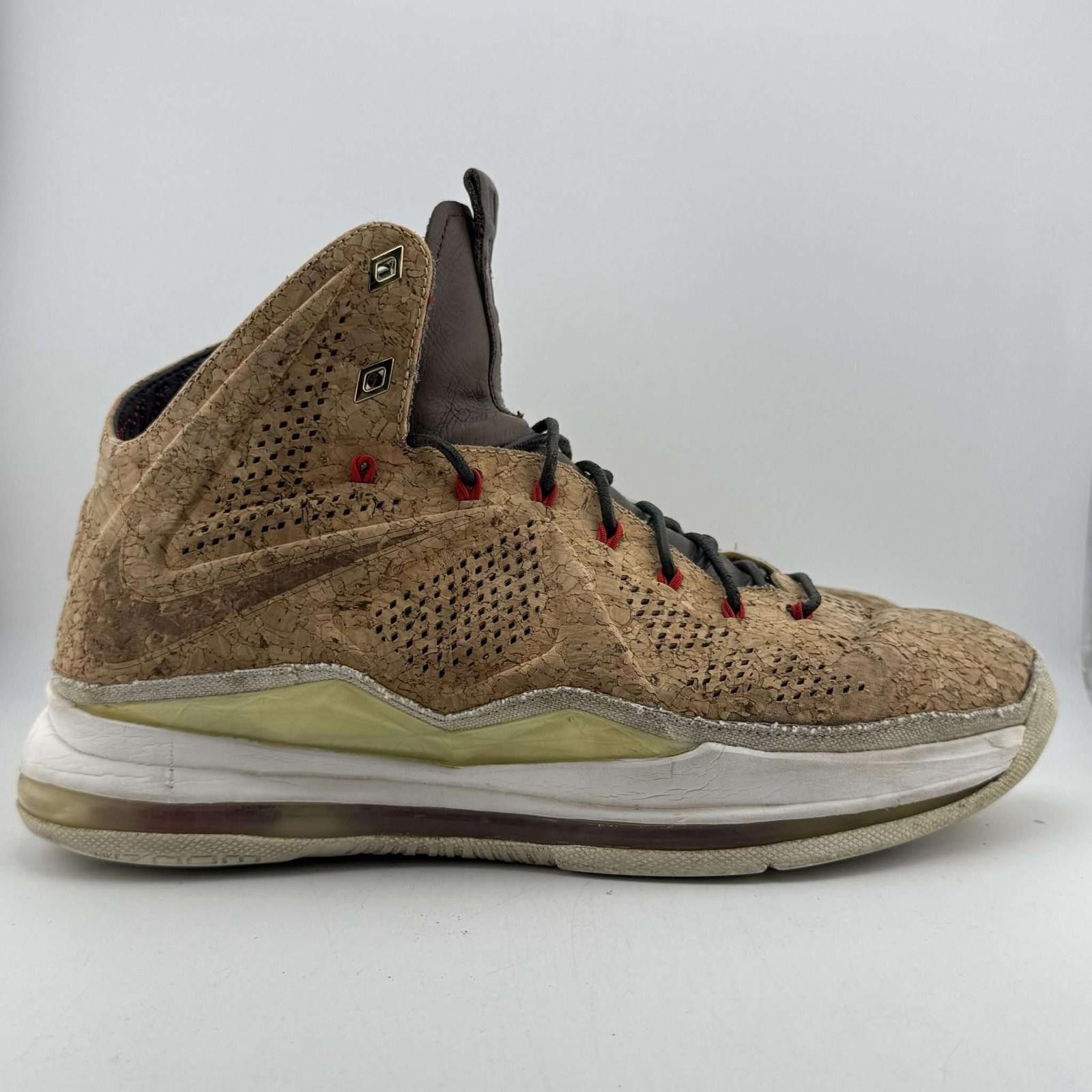 Nike Nike LeBron 10 EXT Cork 9.5 Used OG Box 580890-200 Size US 9.5 / EU 42-43 - 4 Thumbnail