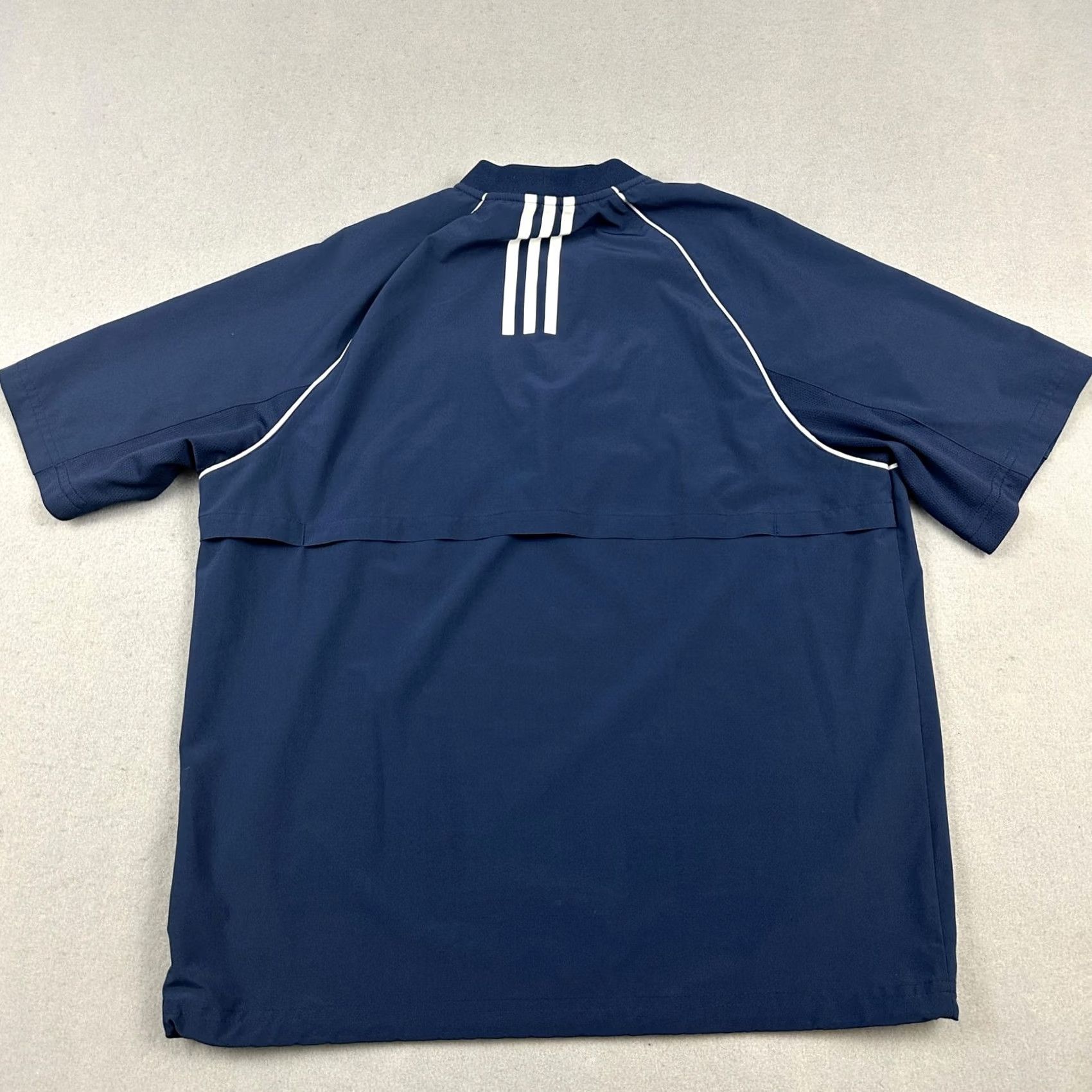 Adidas Adidas Shirt Men Small Blue Quarter Zip Mock Neck Short Sleeve Golf Performance Size US S / EU 44-46 / 1 - 4 Thumbnail
