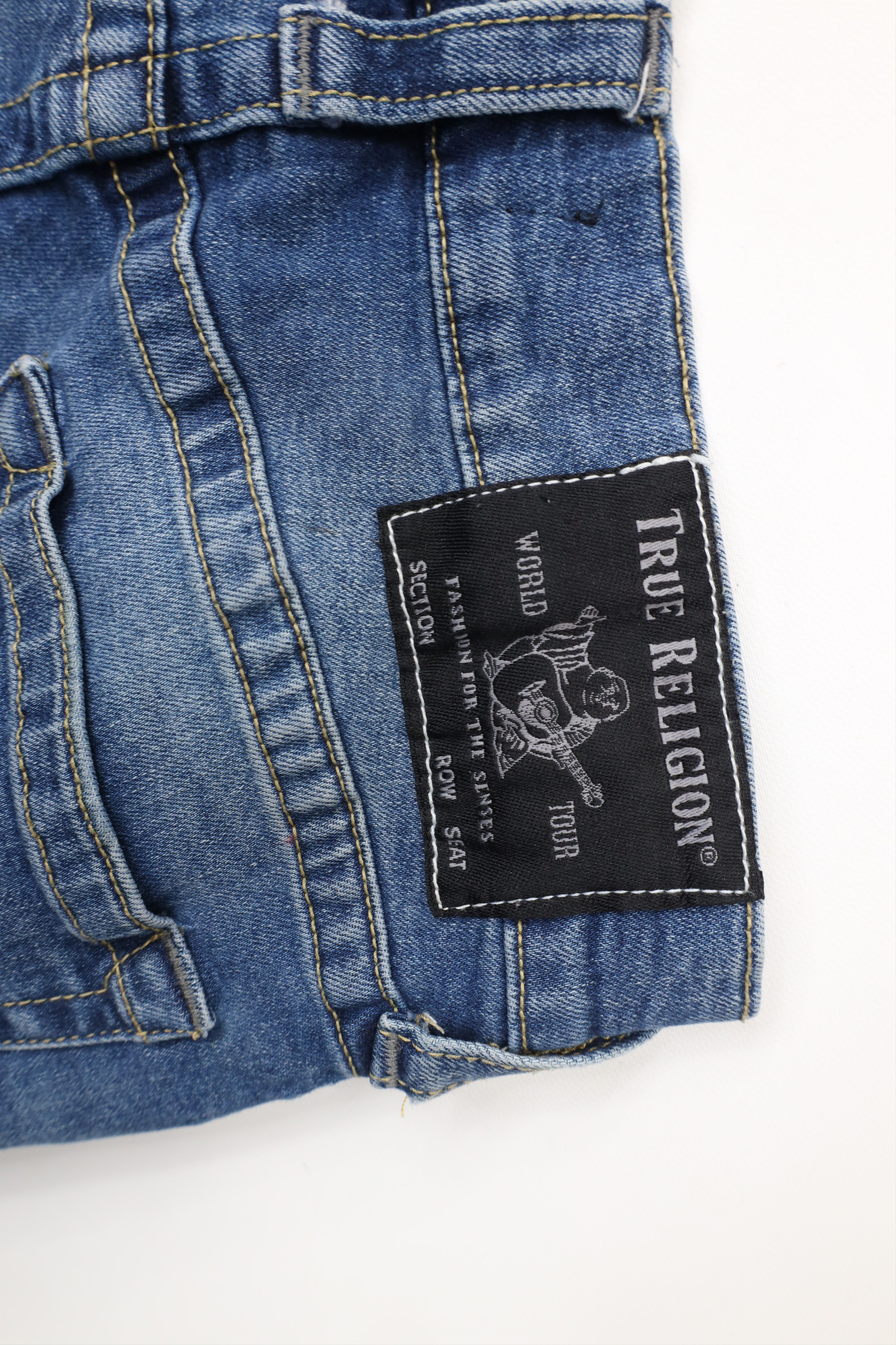 True Religion × Vintage True Religion Stretch Ricky Relaxed Straight Leg Jeans Size US 31 - 13 Thumbnail
