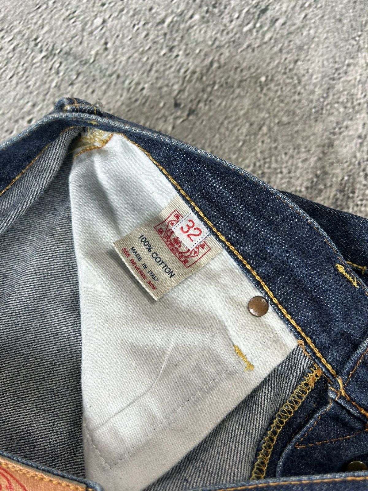 Evisu Evisu jeans vintage handpainted seagull logo selvedge denim Size US 32 / EU 48 - 8 Thumbnail