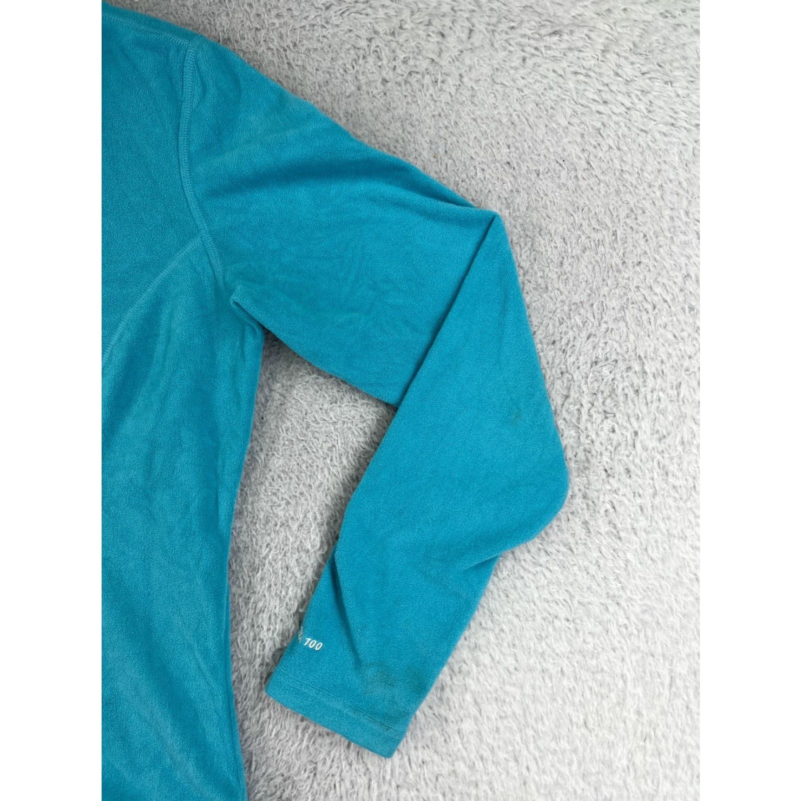 The North Face The North Face Sweater Women Small Blue TKA 100 Polyester Fleece Mock Neck Pullover Casual Fall Winter Size S / US 4 / IT 40 - 5 Thumbnail
