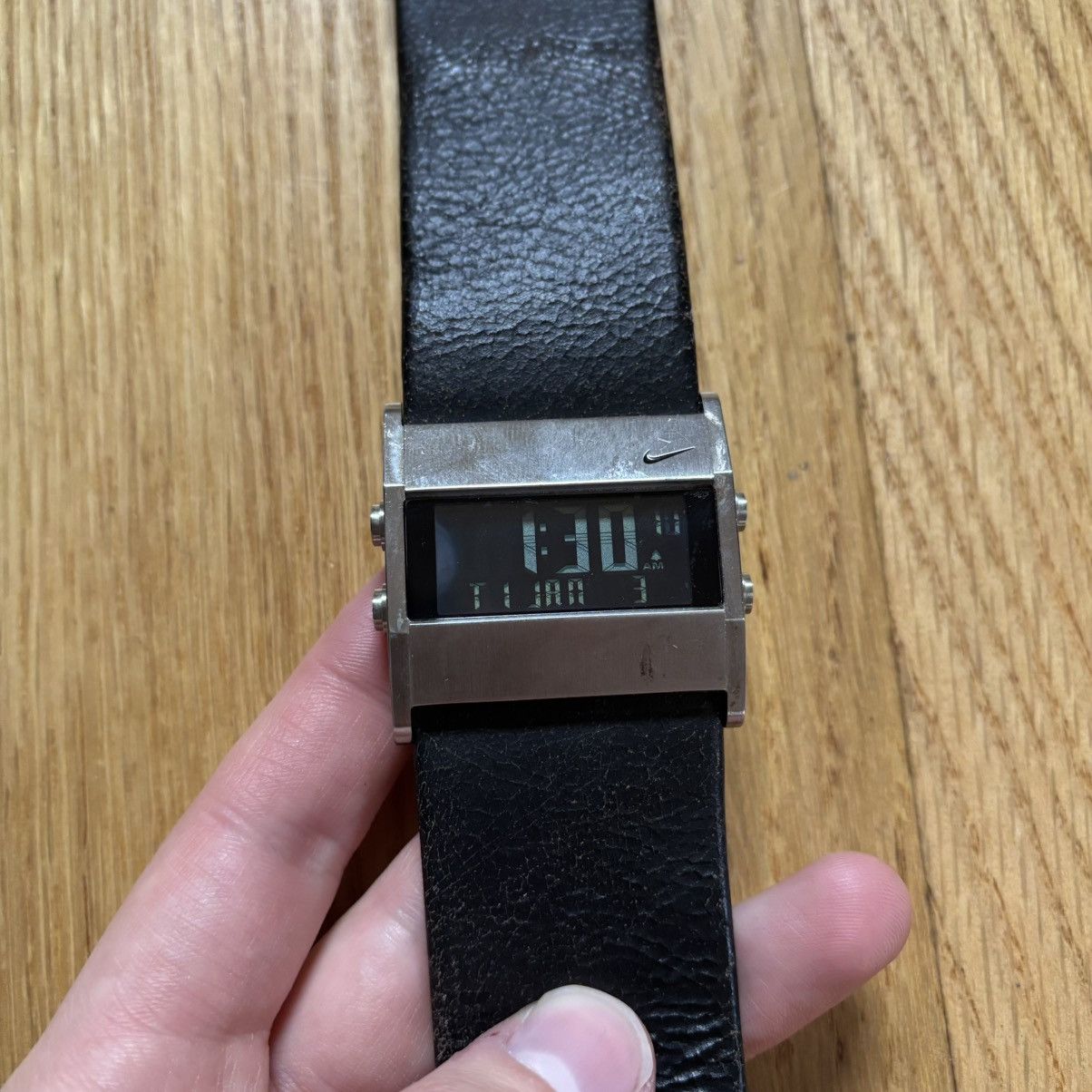 Nike Nike Oregon Square Digital Stainless Steel Watch Y2K Cyber