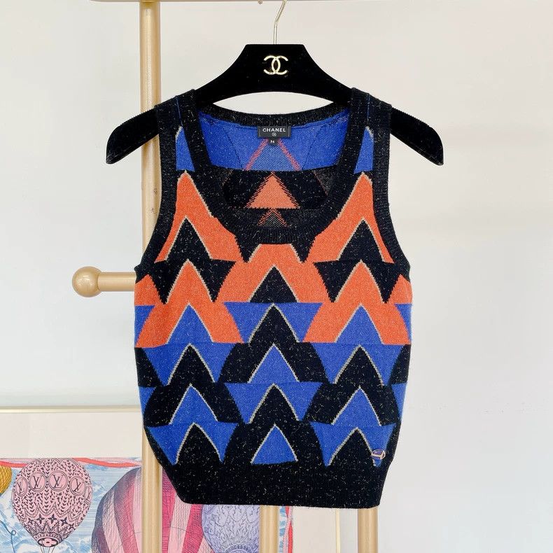 Chanel Egyptian series cashmere knitted vest 2504-Nextarrow