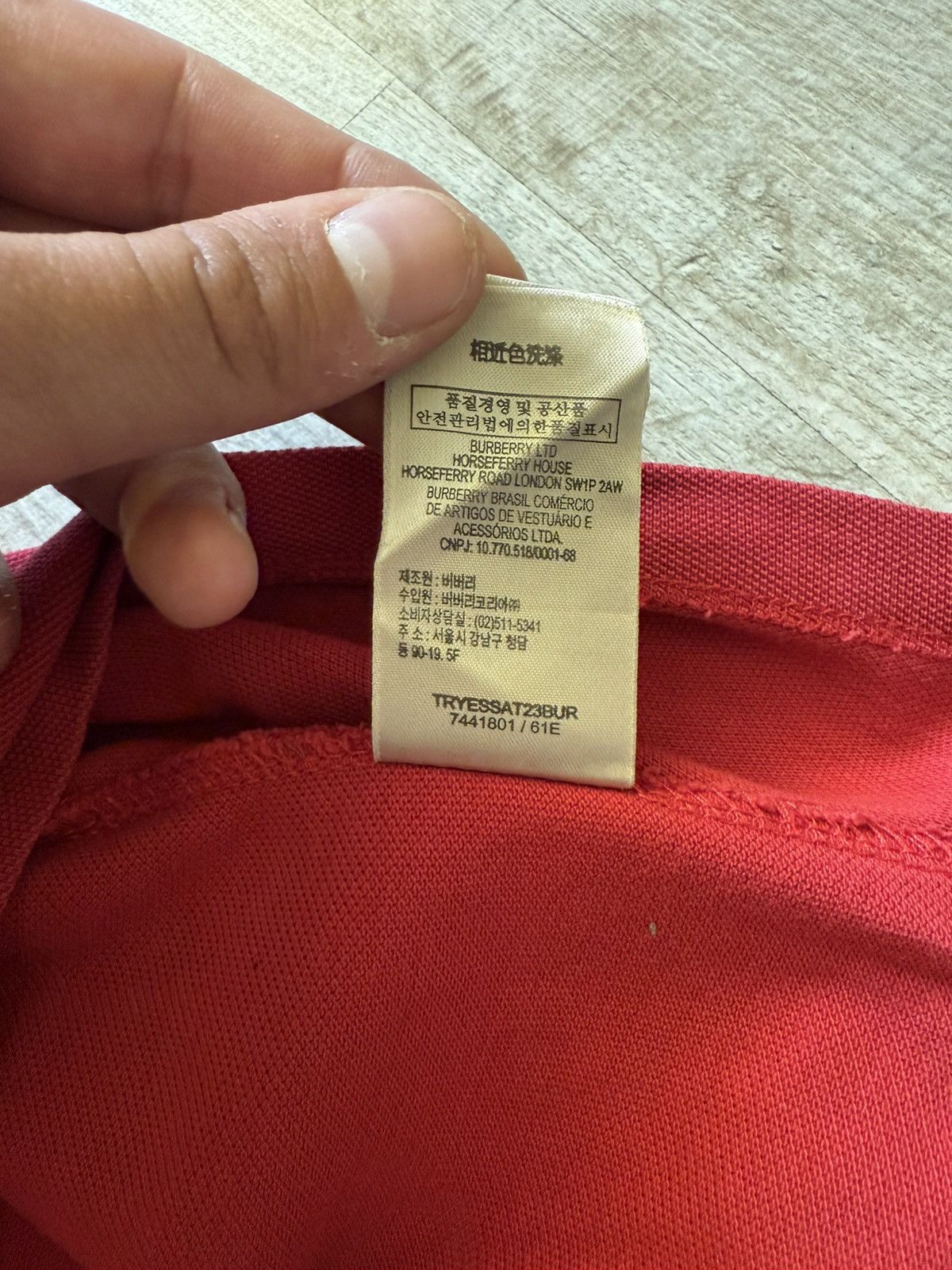 Burberry Vintage Burberry Polo T-shirt Logo Size US XL / EU 56 / 4 - 20 Thumbnail