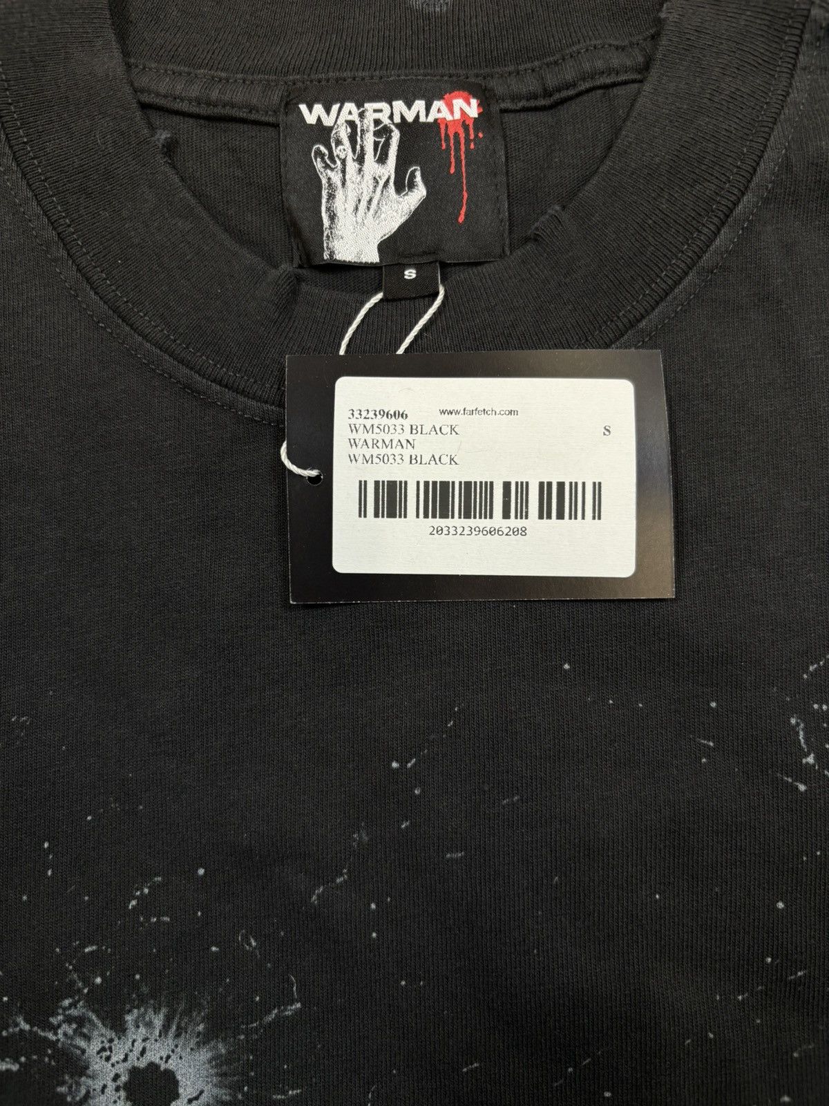 Vintage Warman Shots Fired Graphic T-Shirt, Washed Black Size US S / EU 44-46 / 1 - 6 Thumbnail