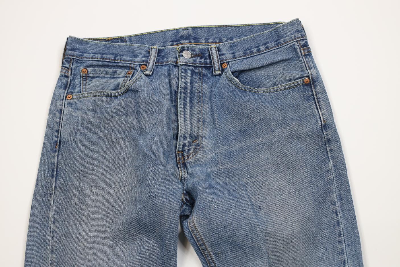 Levi's Vintage Y2K Levis 505 Regular Straight Leg Denim Jeans Size US 33 - 2 Thumbnail