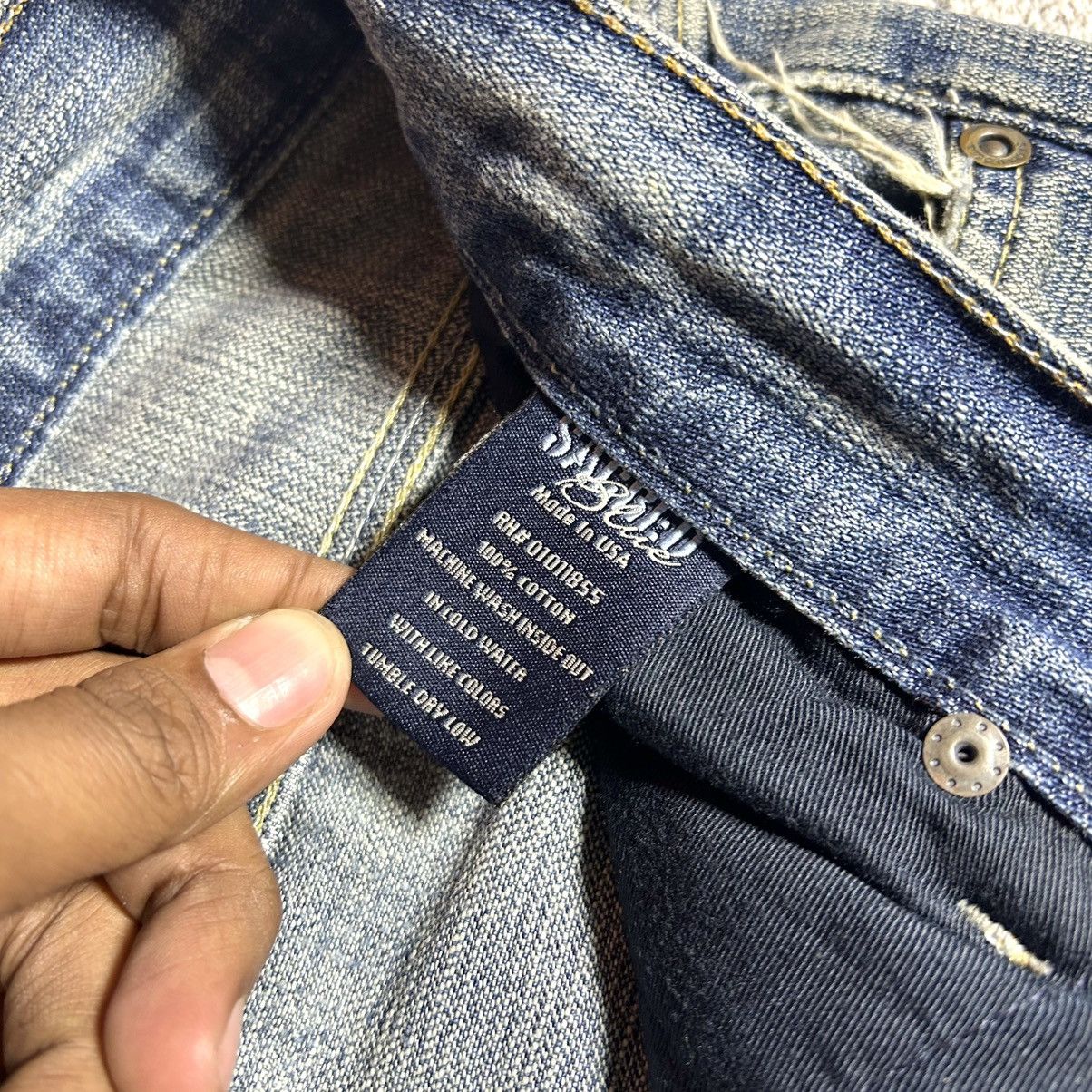 Japanese Brand Vintage SACRED BLUE Flared Denim Patchwork USA Size US 32 / EU 48 - 8 Thumbnail