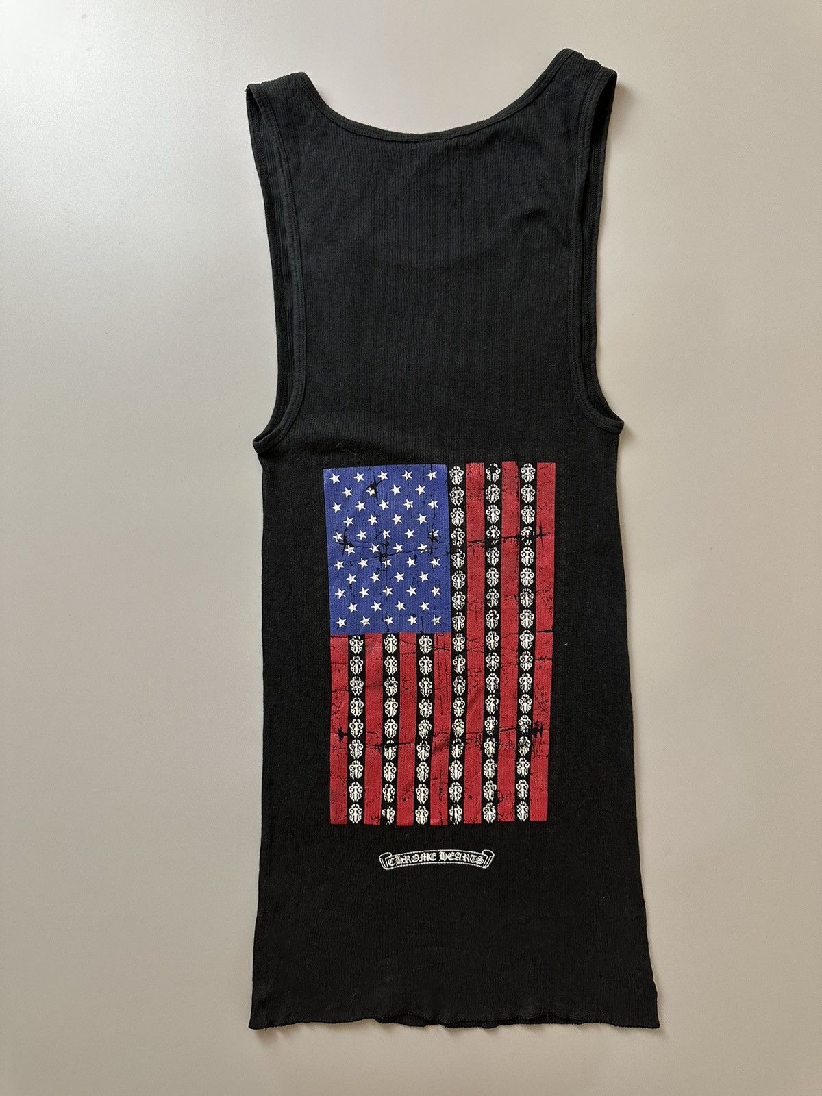 CHROME HEARTS タンク トップ USA フラッグ Chrome Hearts Chrome hearts tank top american flag | Grailed