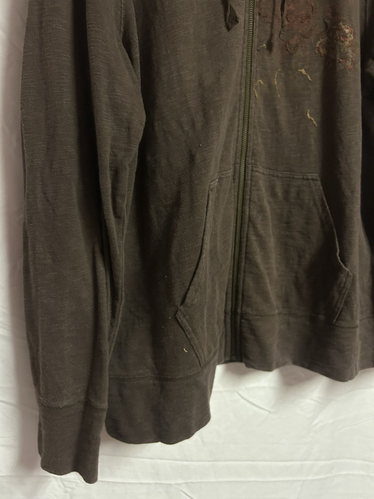 Eddie Bauer Vintage Y2K Eddy Bauer Flower Zip Up Hoodie Brown Size US XXL / EU 58 / 5 - 4 Thumbnail