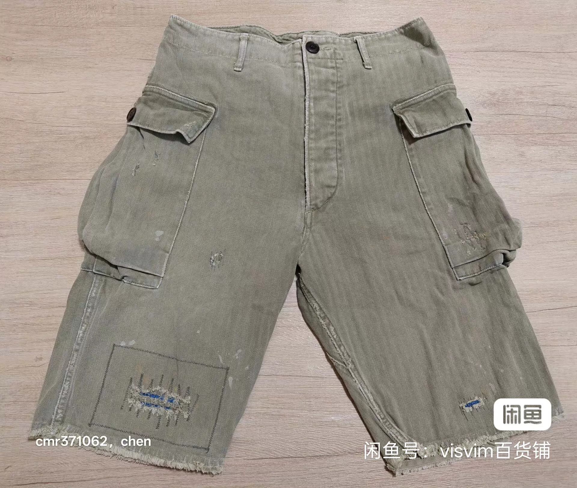 Visvim visvim 19aw crash vet shorts distressed olive 9 new Size US 30 / EU 46 - 1 Thumbnail