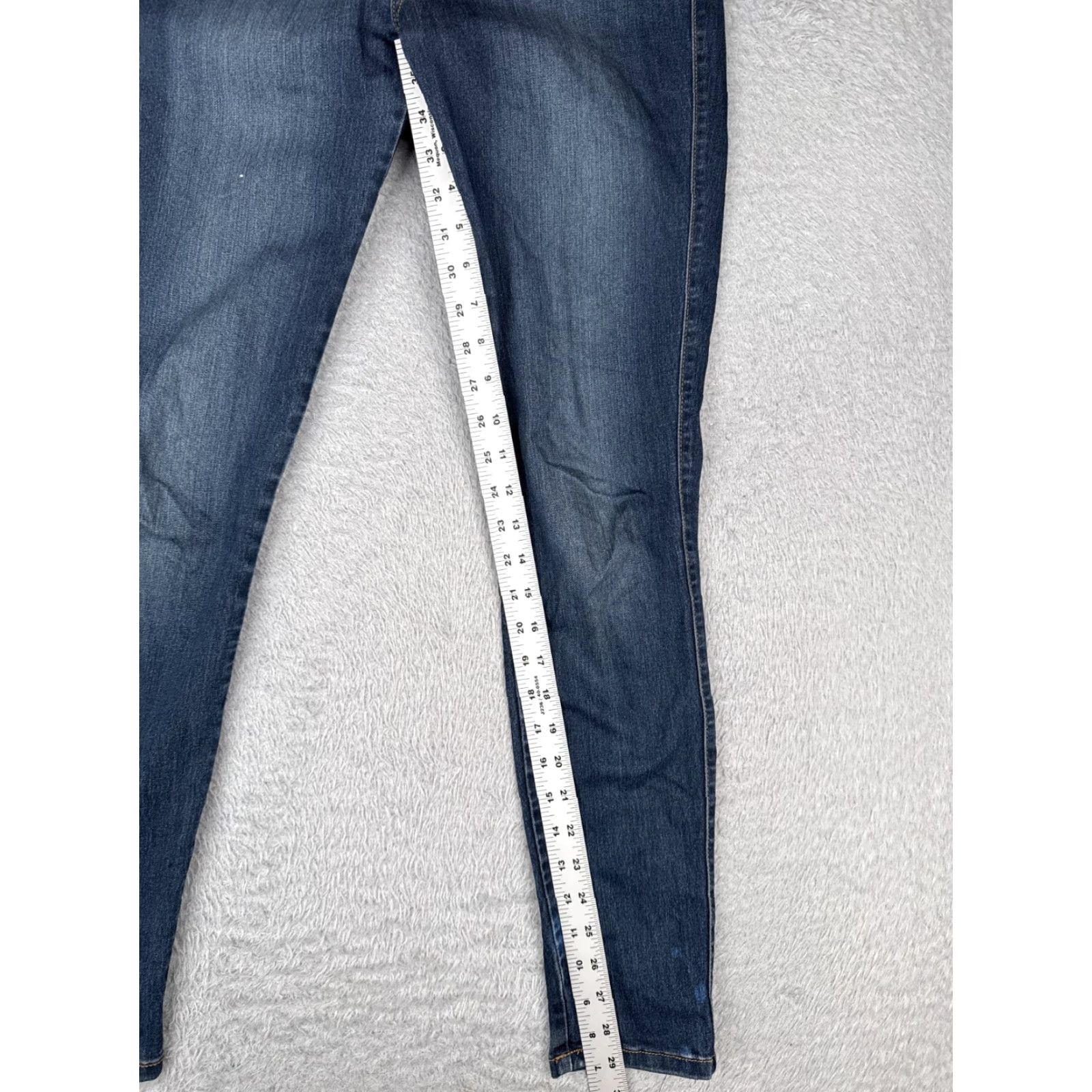 Fashion Nova Fashion Nova Jeans Junior 11 Blue Denim Skinny Mid Rise Cotton Blend USA 29x29 Size 32" / US 10 / IT 46 - 7 Thumbnail