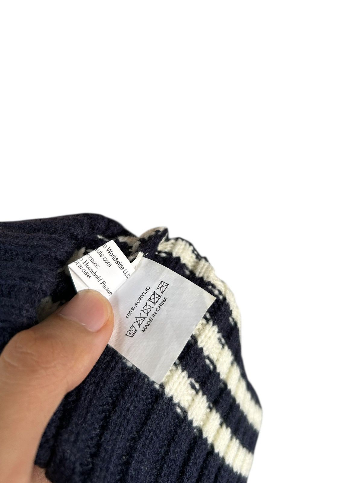 Japanese Brand × Vintage Stripe Snoopy Knitted Beanie Hats Size ONE SIZE - 6 Thumbnail