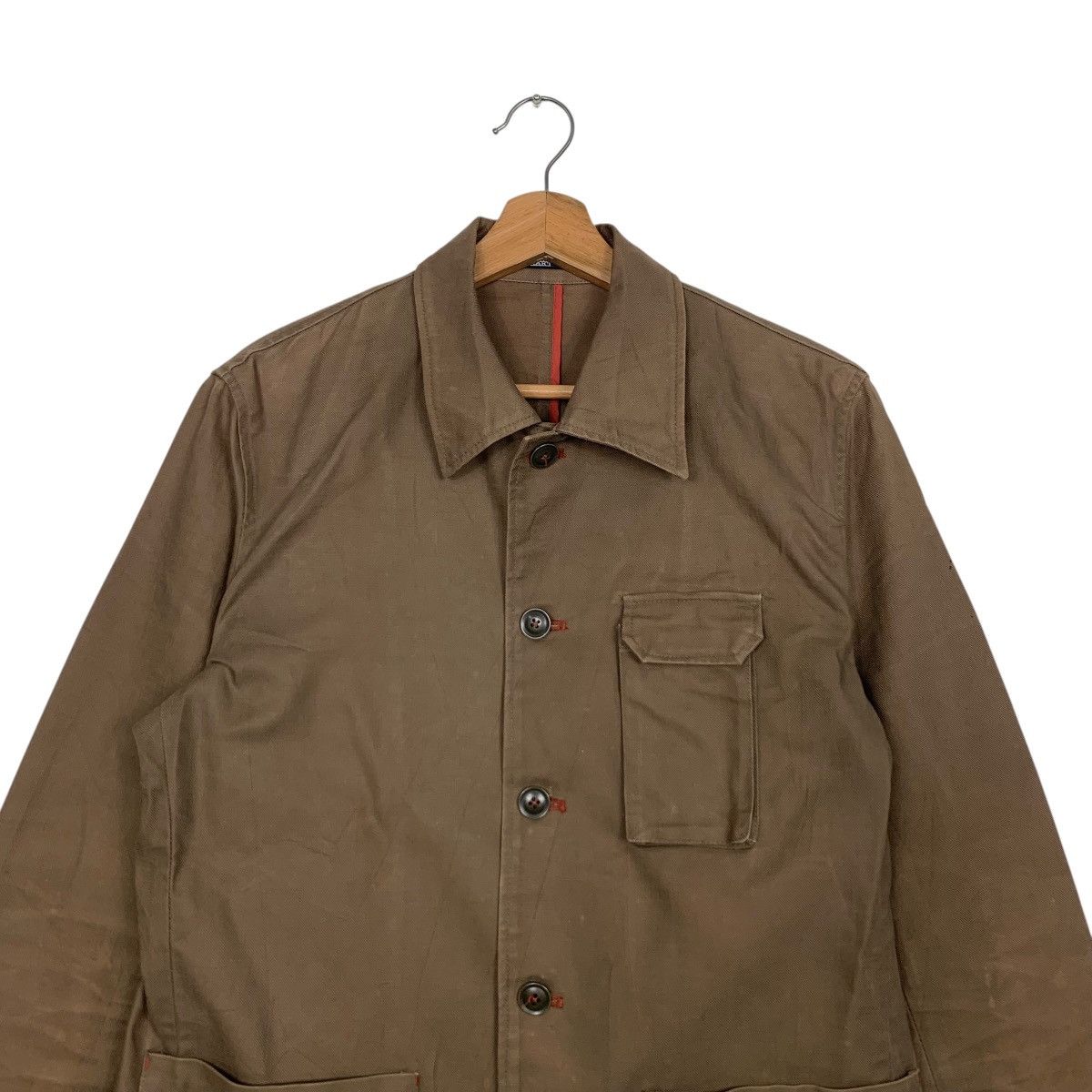 Tornado Mart TORNADO MART Dark Brown Chore Coat Jacket #2763-C125 Size US M / EU 48-50 / 2 - 2 Thumbnail