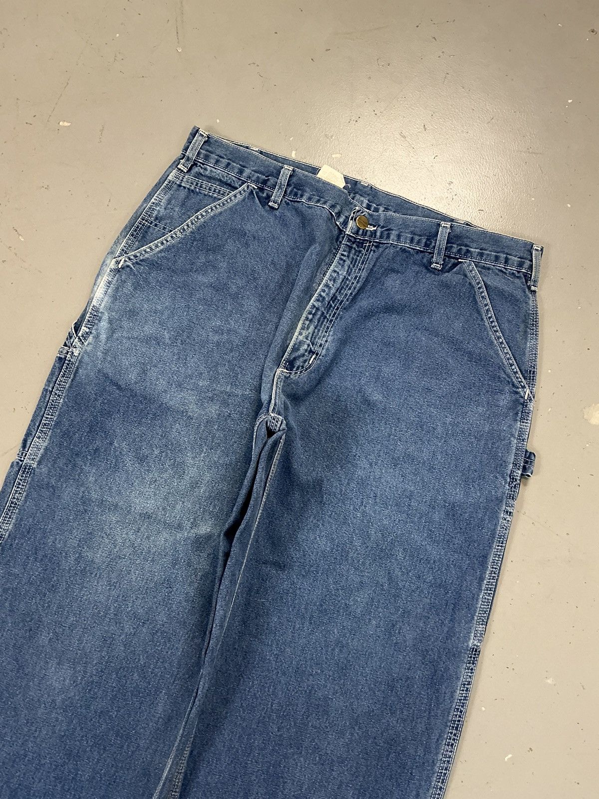 Carhartt × Vintage Vintage Carhartt b13 DST carpenter denim Size US 38 / EU 54 - 4 Thumbnail