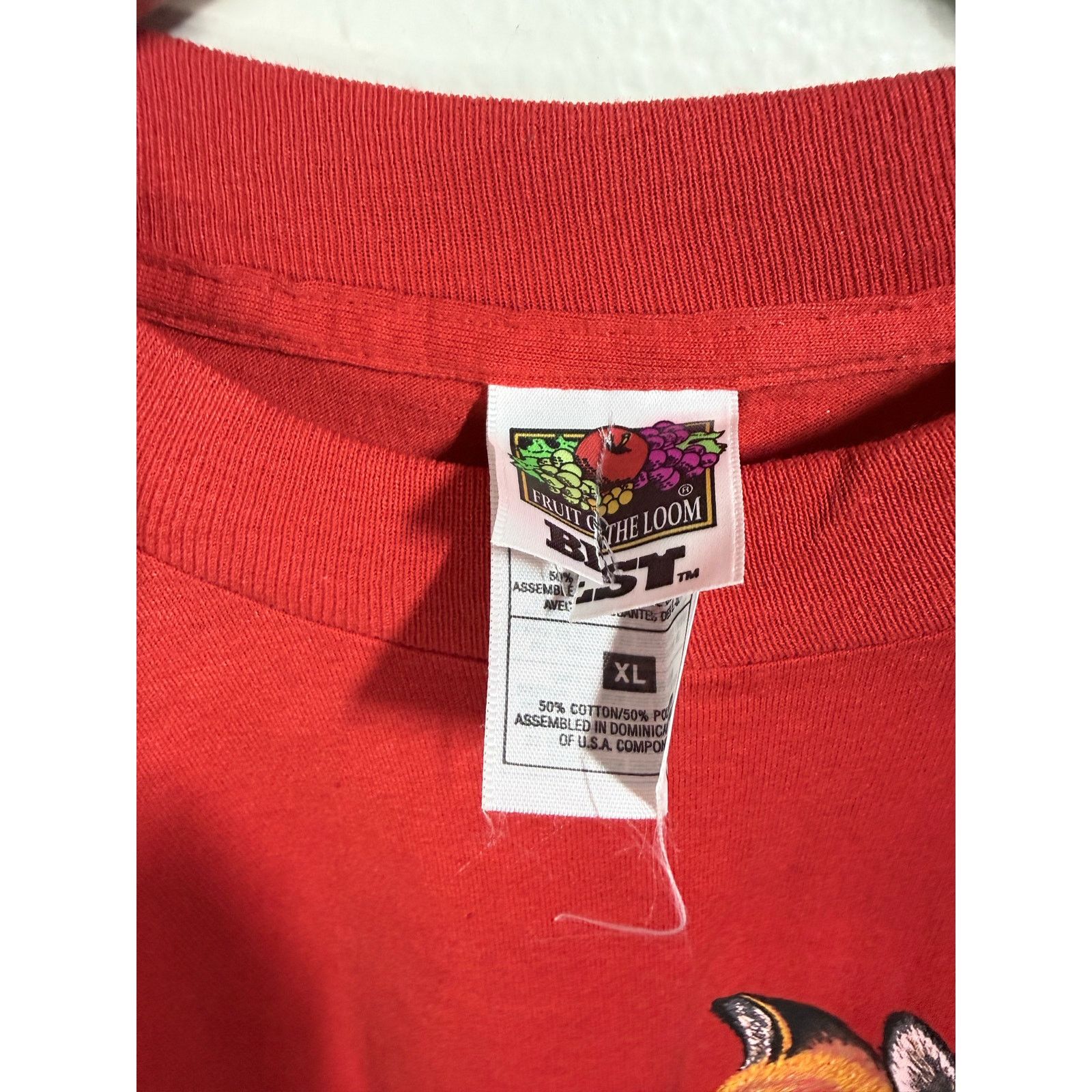 Fruit Of The Loom XL 90s red fox nature day FOL Tag Size US XL / EU 56 / 4 - 2 Thumbnail