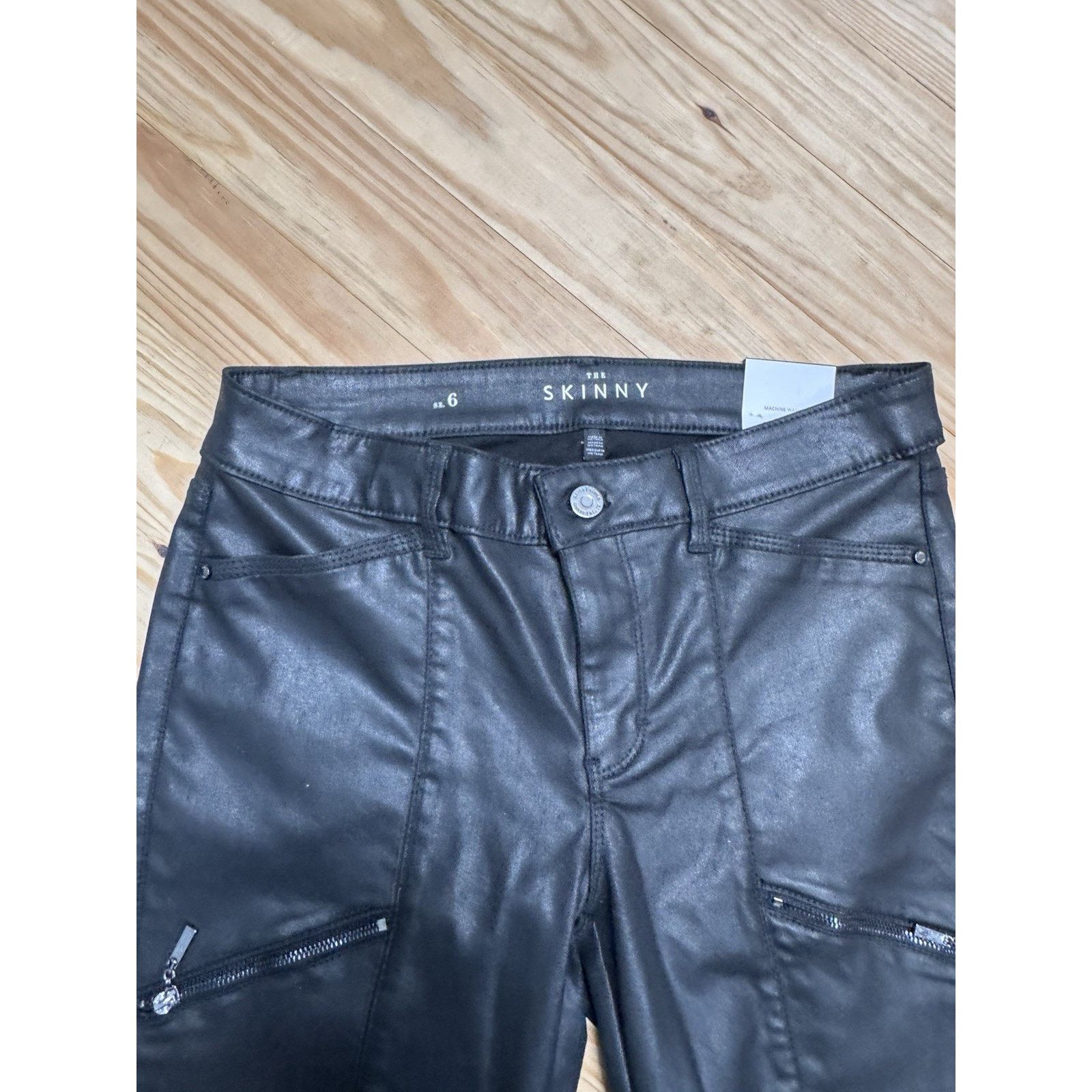 White House Black Market White House Black Market Faux Leather Pants Womens 6 Size 28" / US 6 / IT 42 - 4 Thumbnail