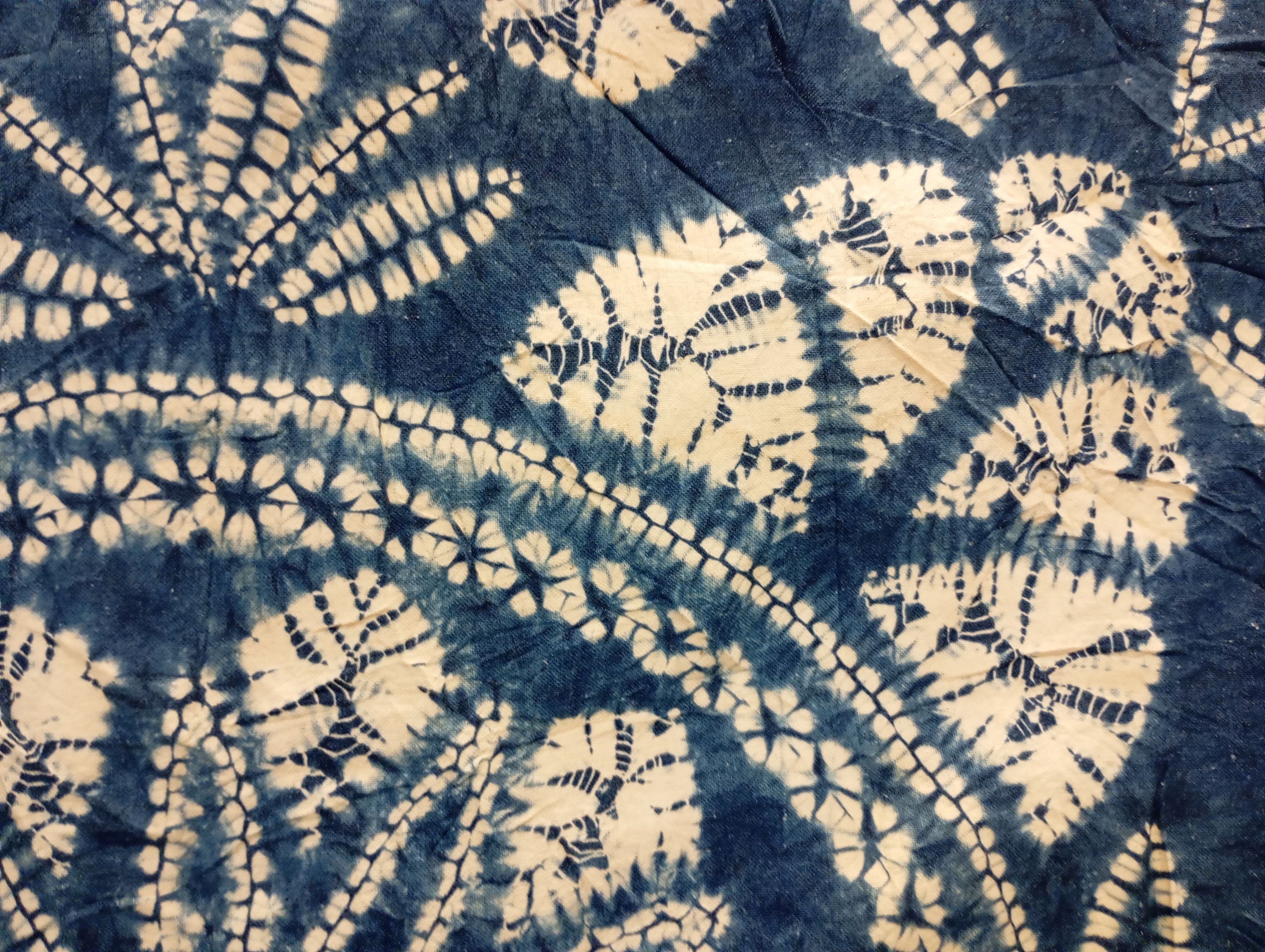 Japanese Brand Vintage Distressed Shibori Tablecloth Home Deco Size ONE SIZE - 2 Thumbnail