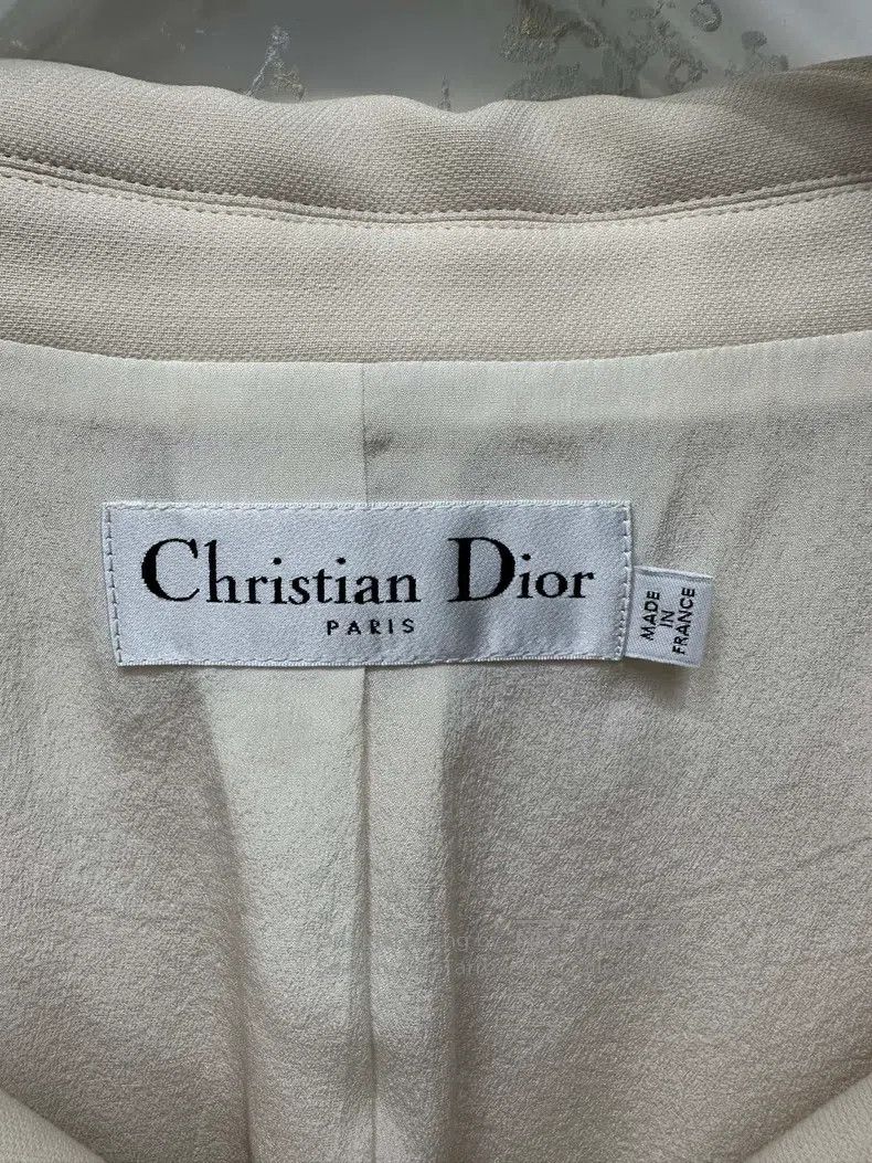 Dior Dior Classic beige silk wool double-breasted vest skirt Size XS / US 0-2 / IT 36-38 - 3 Thumbnail