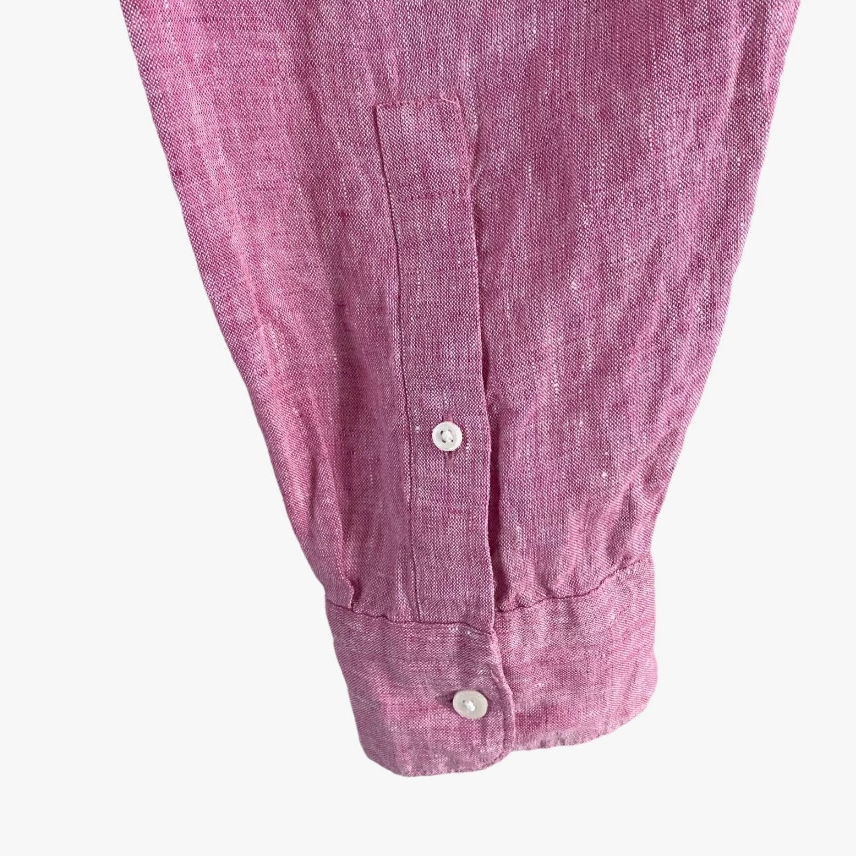 Jos. A. Bank VINTAGE Jos. A Bank Reserve Collection Linen Button-Up Pink Men's XL Long-Sleeve Shirt Size US XL / EU 56 / 4 - 7 Thumbnail
