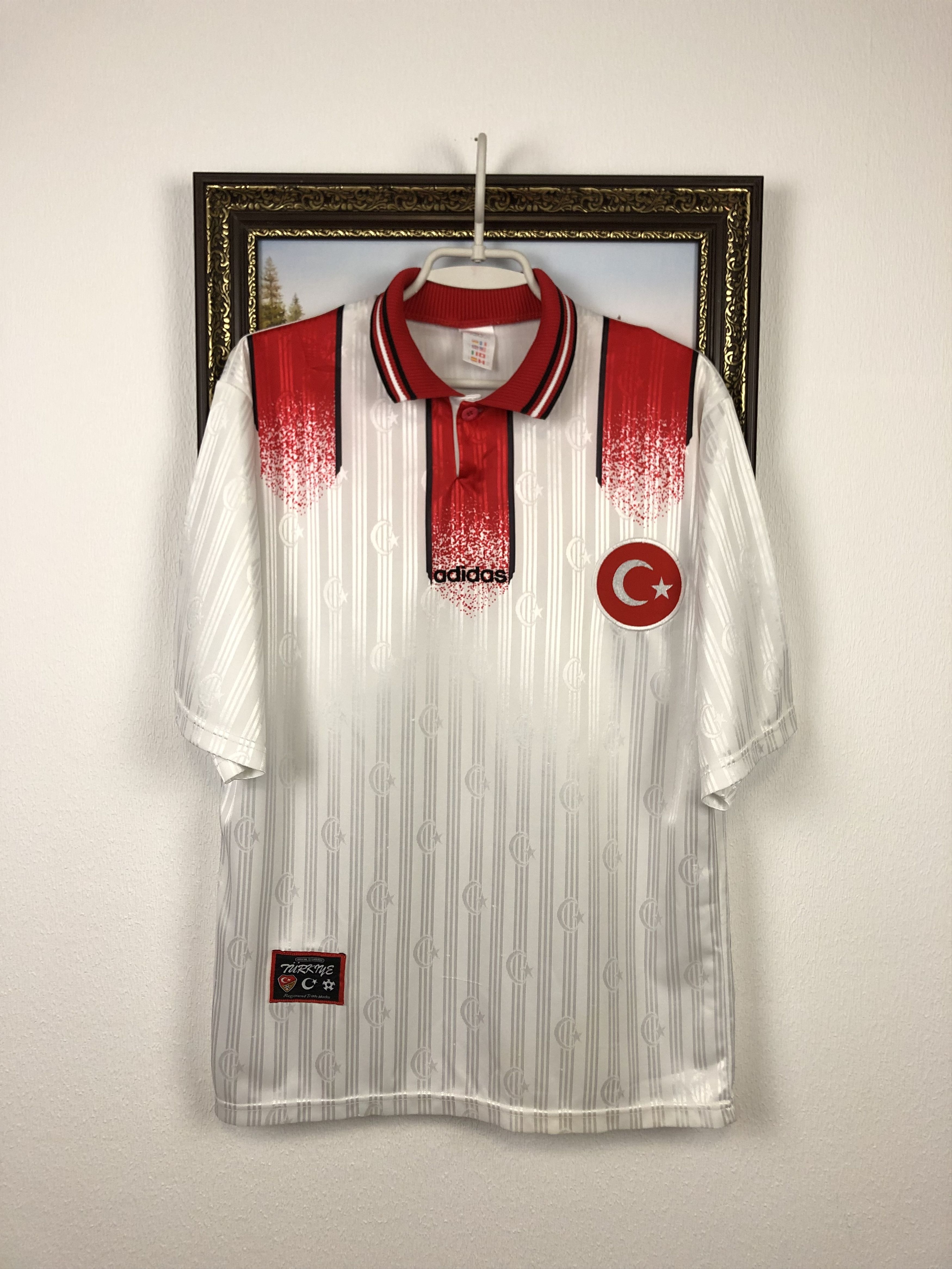 Adidas × Vintage Turkey Away football shirt 1996 Adidas Soccer Jersey Rare Size US M / EU 48-50 / 2 - 1 Thumbnail