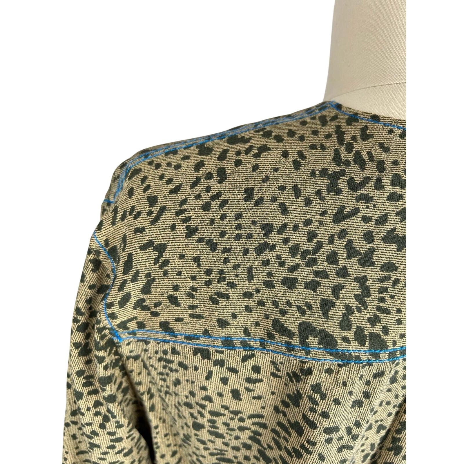 Rag & Bone Rag & Bone Olive Shields print blouse sz XS Size US XS / EU 42 / 0 - 2 Thumbnail