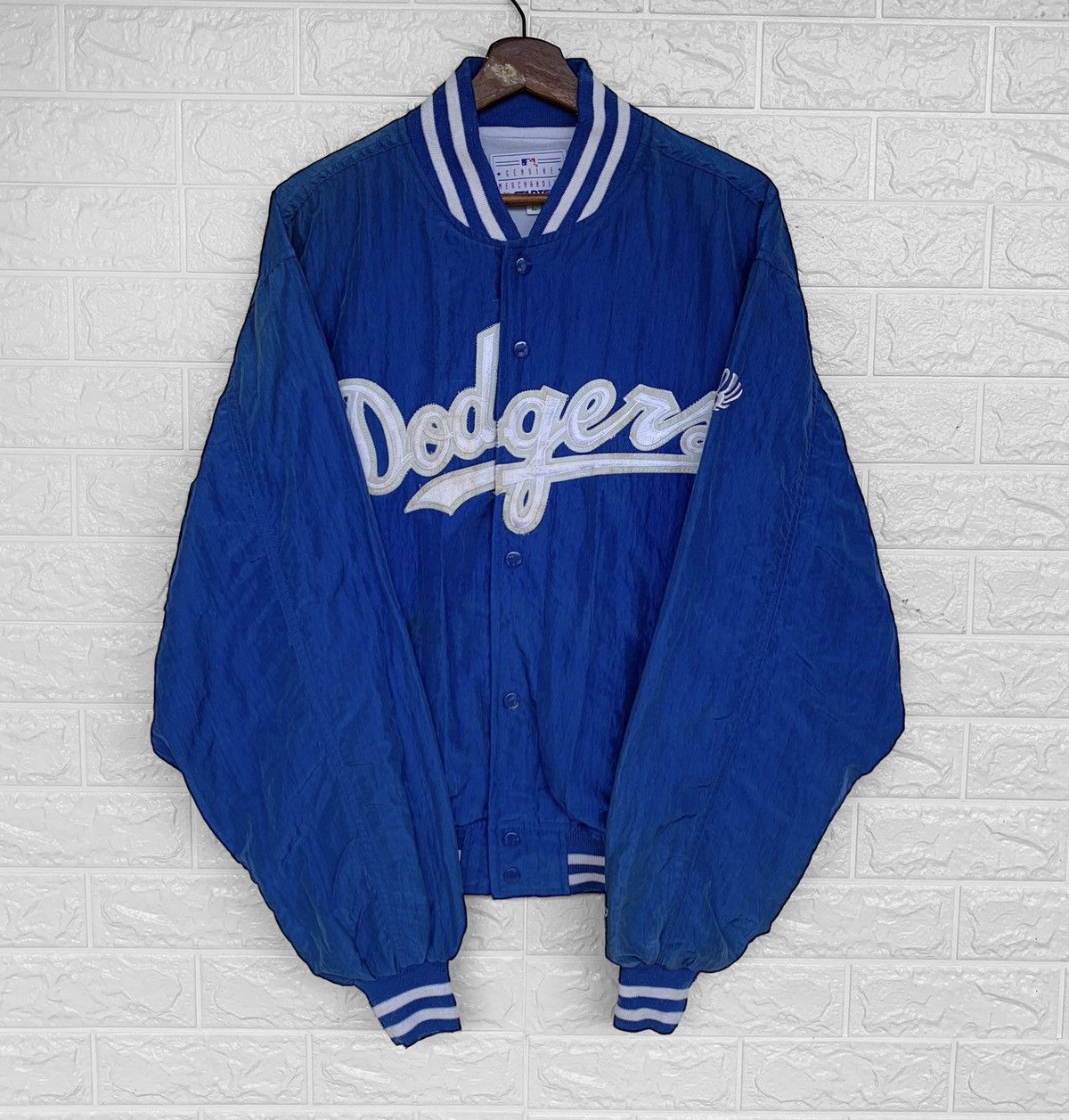 MLB Vintage 90s Starter MLB Dodgers Varsity Baseball Jacket Size US L / EU 52-54 / 3 - 1 Thumbnail