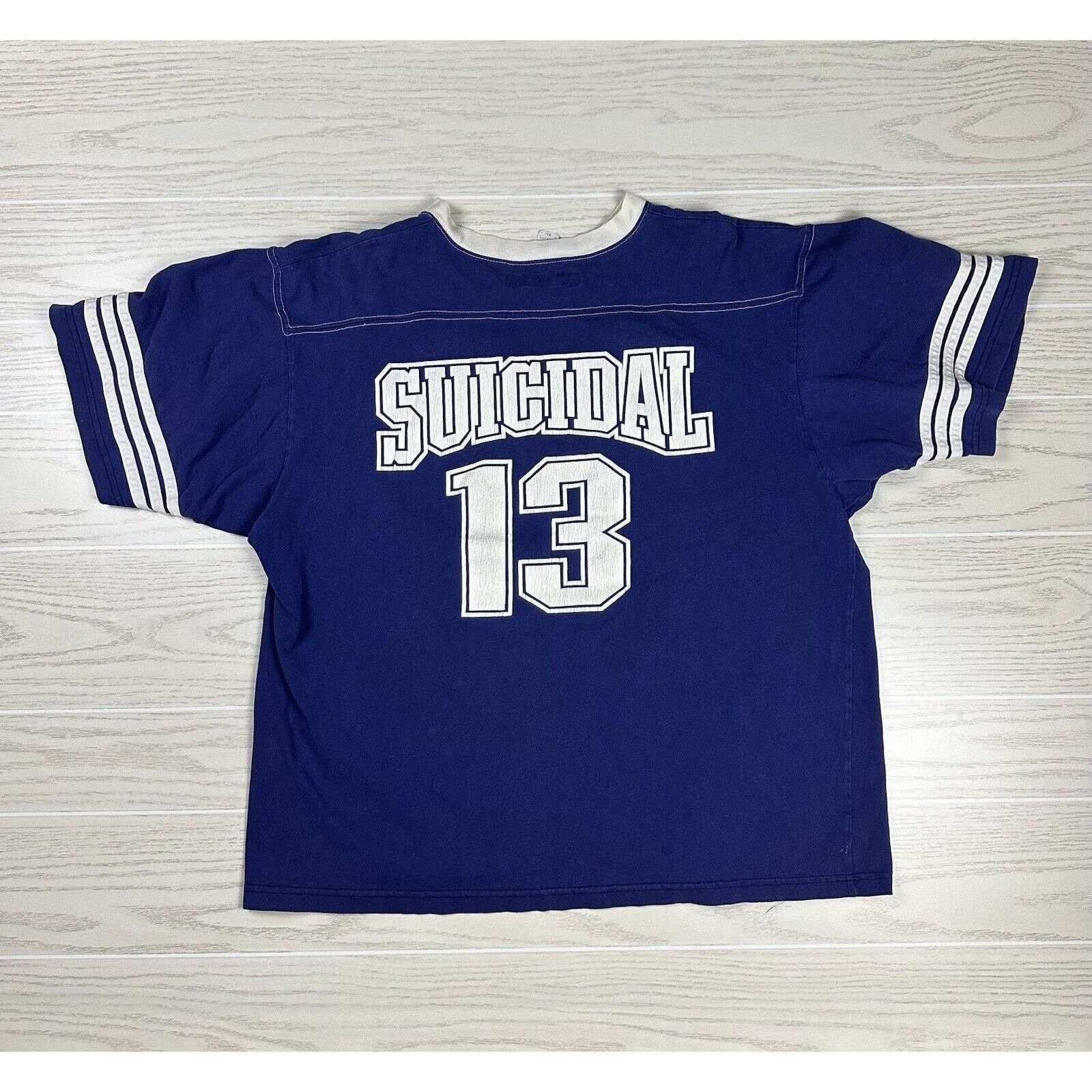 Vintage Vintage 1997 Suicidal Tendencies Jersey Shirt Size US XL / EU 56 / 4 - 4 Thumbnail