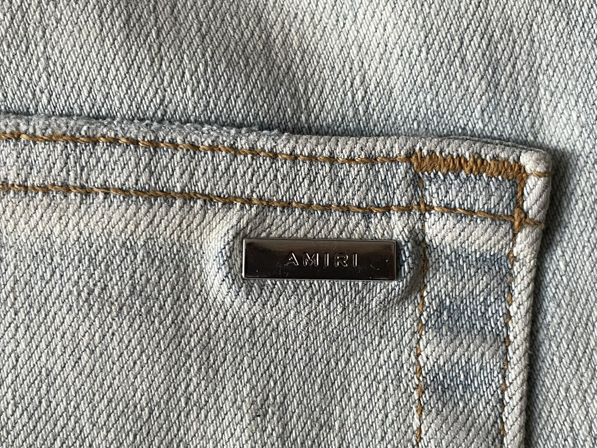 Amiri Amiri Light Indigo Skinny Denim Size US 33 - 13 Thumbnail