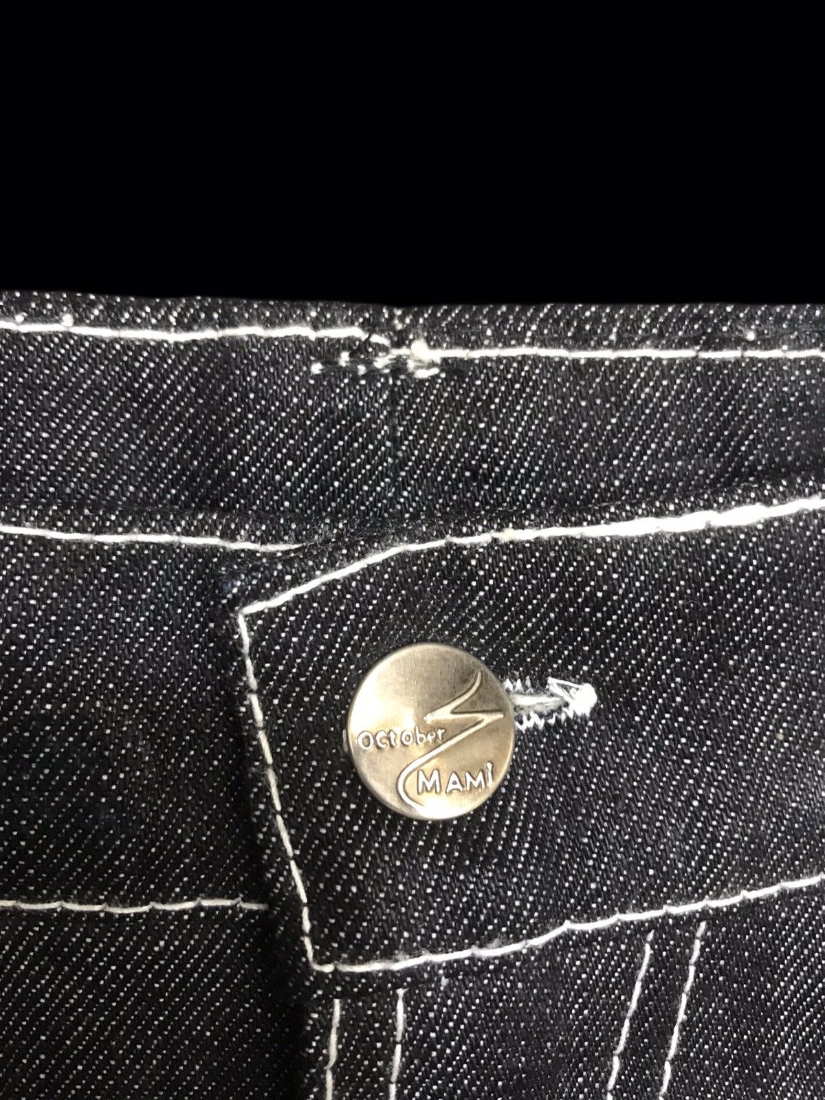 Other 💥AVANT GARDE💥OCTMAMI BONDAGE BELL BOTTOM STURDY DENIM F248 Size US 26 / EU 42 - 10 Thumbnail