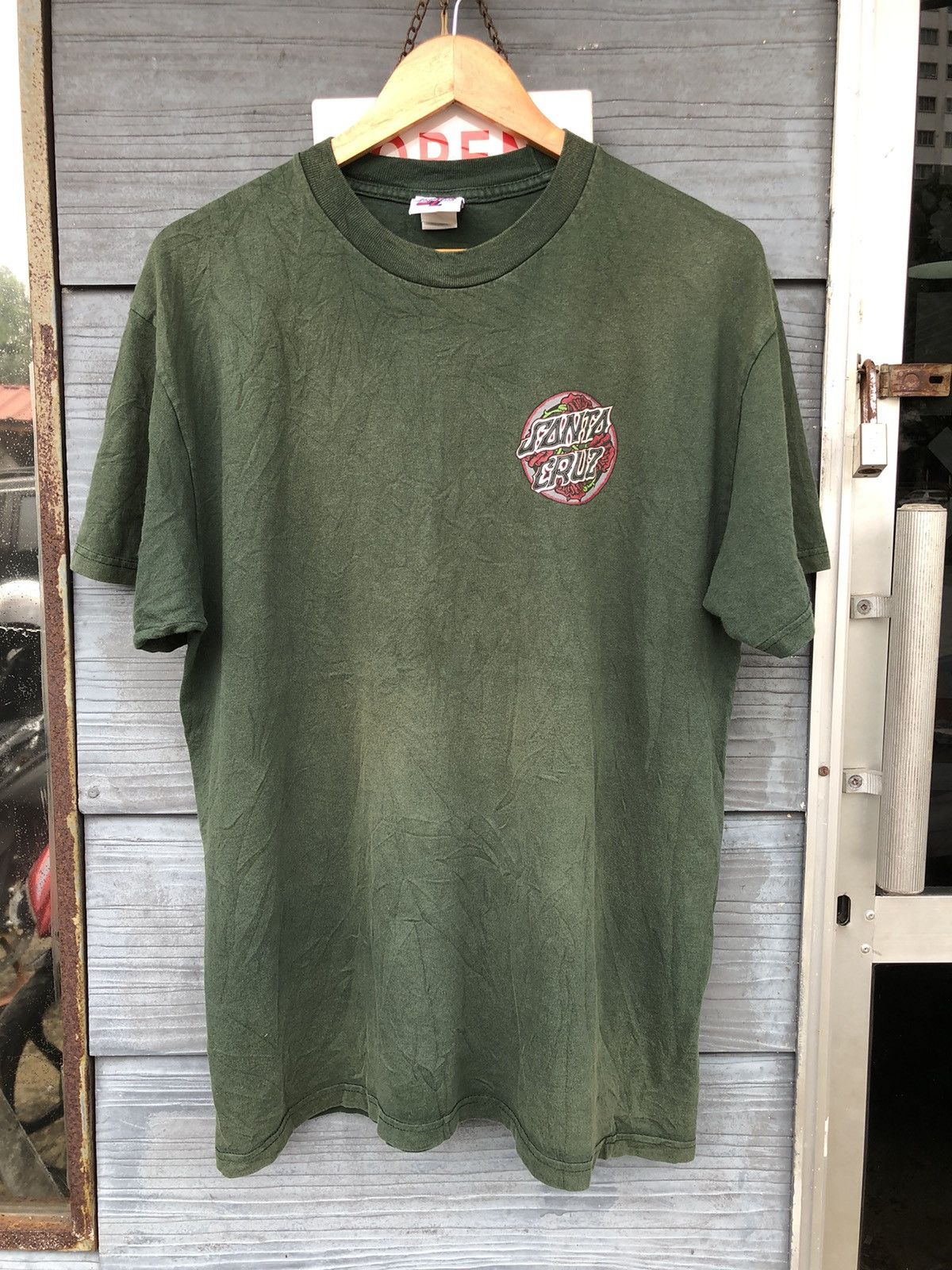 Santa Cruz Skateboards × Vintage 🔥Vintage 90s🔥Santa Cruz Skateboarding Tshirt Size US L / EU 52-54 / 3 - 6 Thumbnail