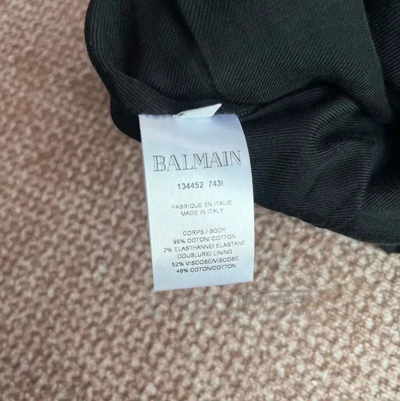 Balmain Balmain Black Cotton Striped Skirt M Size . Size 26" / US 2 / IT 38 - 3 Thumbnail