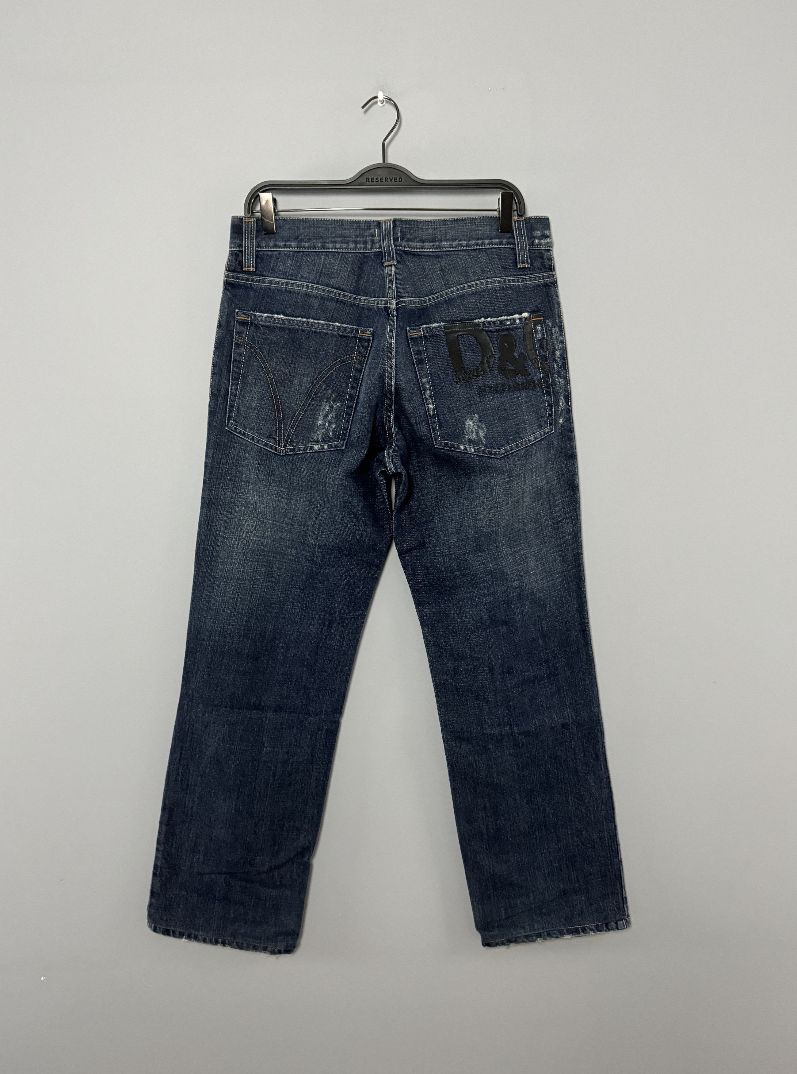 Dolce & Gabbana Dolce & Gabbana Denim Pants Jeans Size 32/46 Big Logo Navy Size US 32 / EU 48 - 1 Preview