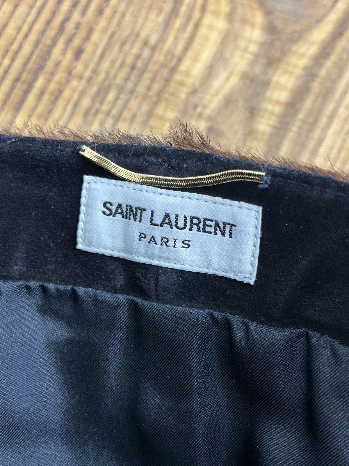 Saint Laurent Paris Saint Laurent Calf Hair Silk Lined Skirt FR36 Size 26" / US 2 / IT 38 - 7 Thumbnail