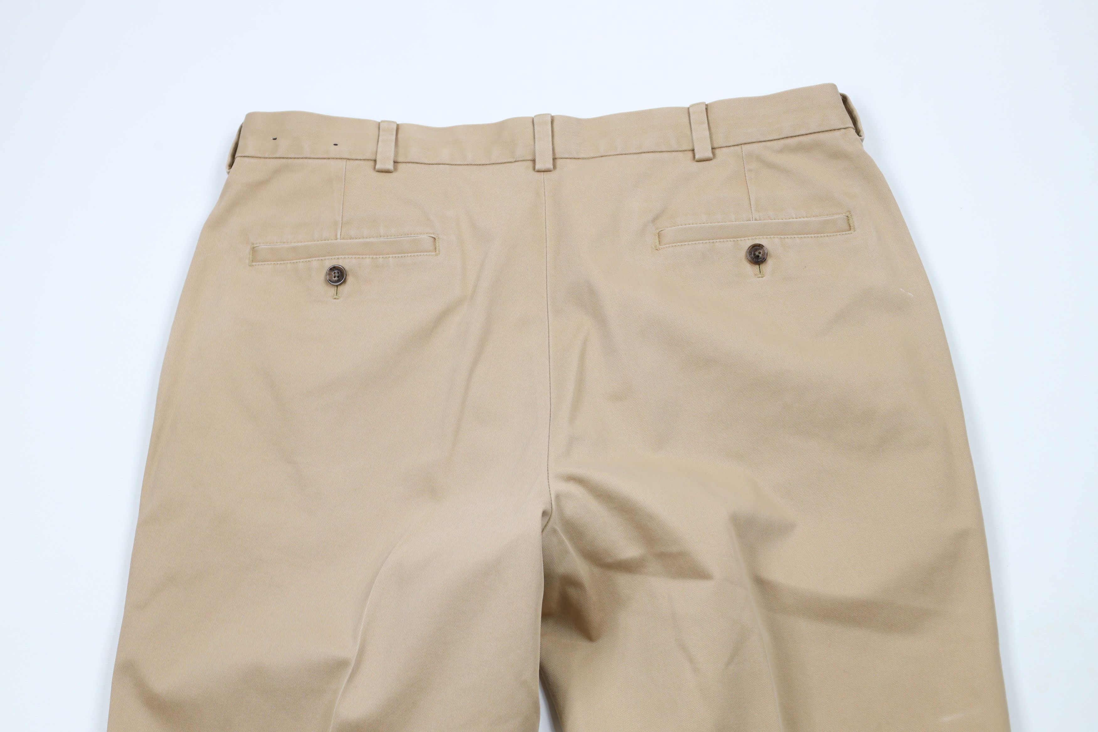 Brooks Brothers × Vintage Vintage Brooks Brothers Clark Advantage Chino Pants Beige Size US 37 - 12 Thumbnail