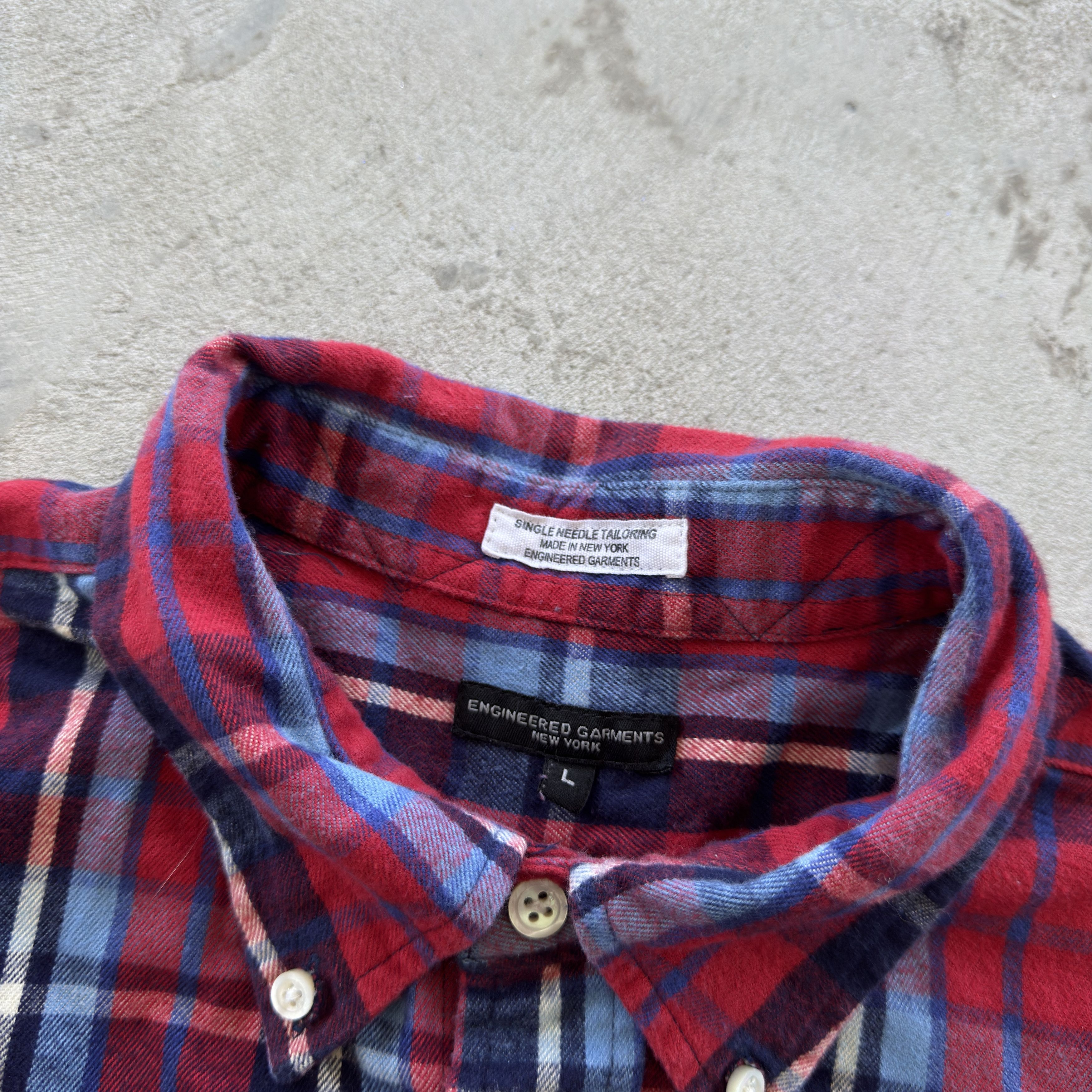 Engineered Garments Engineered Garments Plaid Flannel Button Down Shirt Size L Size US L / EU 52-54 / 3 - 5 Thumbnail
