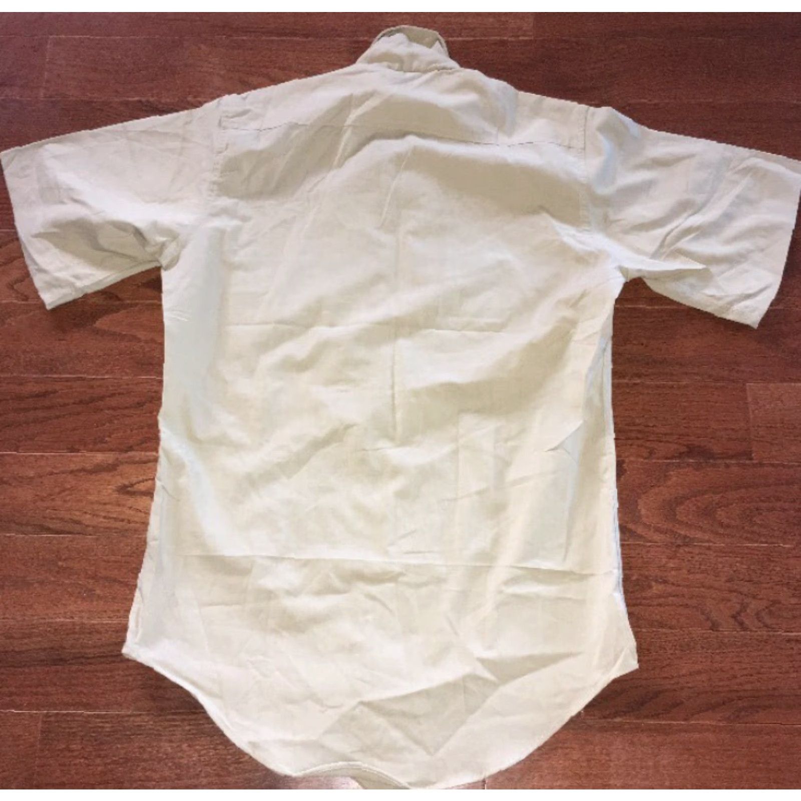 Vintage VINTAGE Buschbscher Men Short Sleeve Military Shirt Small Beige Button-Up Casual Department M Size US M / EU 48-50 / 2 - 4 Thumbnail
