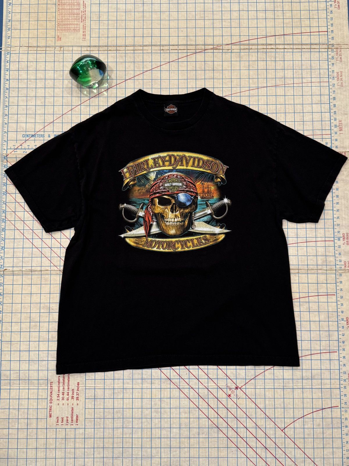 Harley Davidson Harley Davidson Pirate Skull and Crossbones Graphic Tee XL Size US XL / EU 56 / 4 - 2 Thumbnail