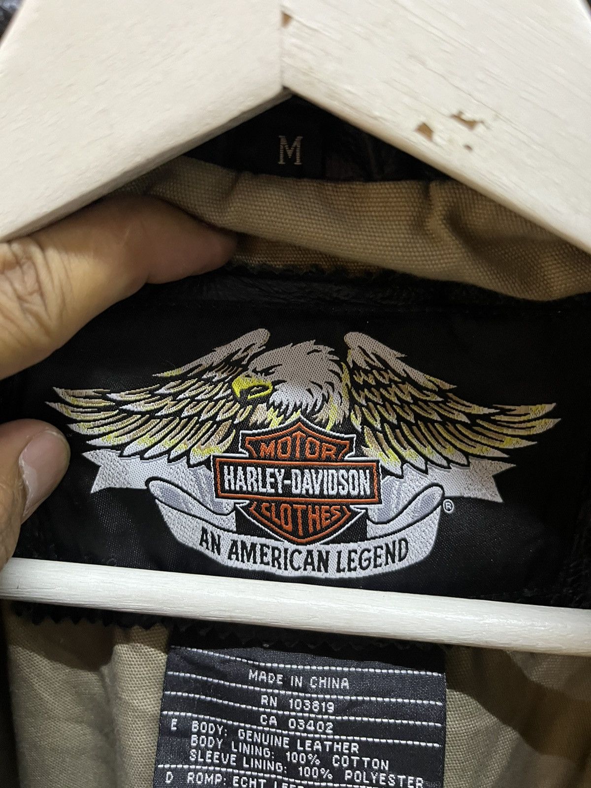 Harley Davidson × Vintage Harley Davidson Leather Jacket!! Size US M / EU 48-50 / 2 - 12 Thumbnail