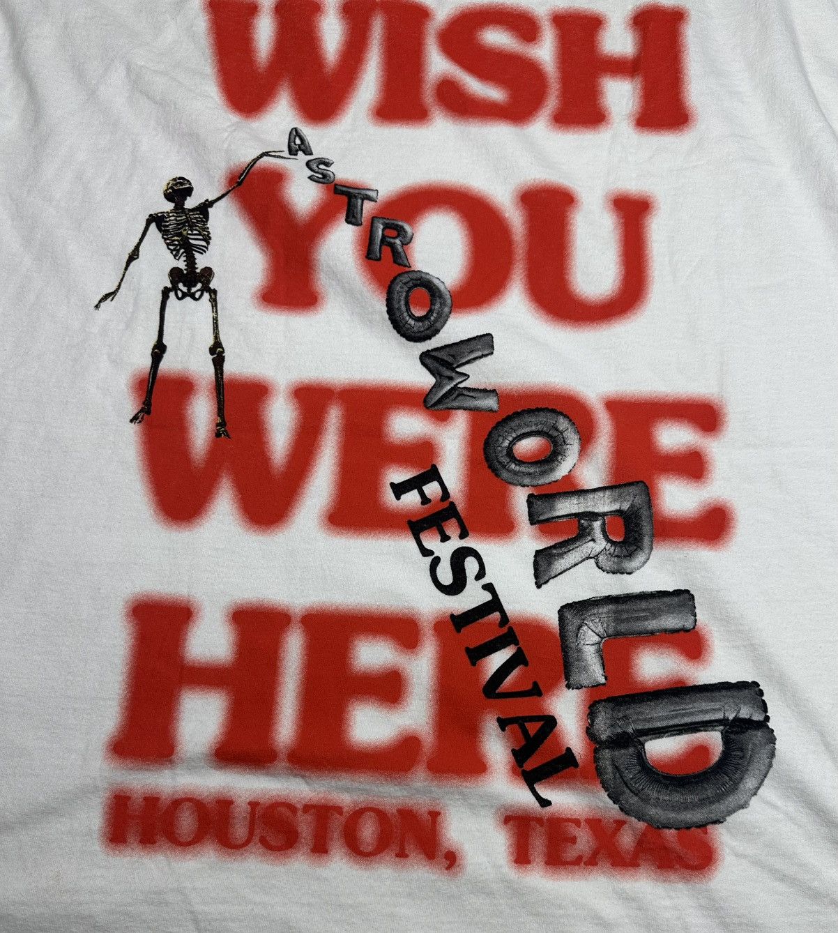Travis Scott Travis Scott White Astroworld Festival Tee 2018 RARE/3X Size US XXL / EU 58 / 5 - 5 Thumbnail