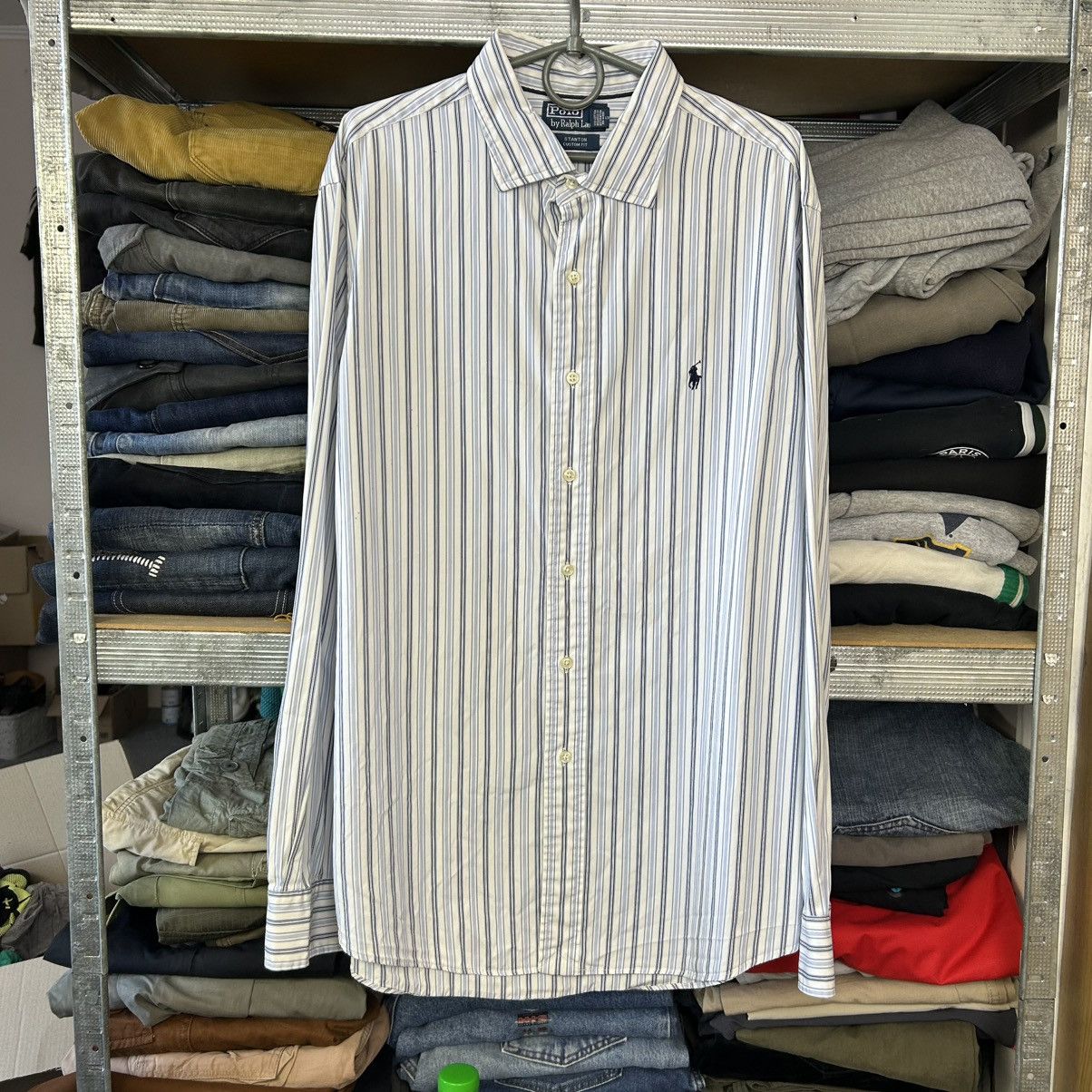 Polo Ralph Lauren Vintage Polo Ralph Lauren Small Pony basic button up shirt Size US XL / EU 56 / 4 - 1 Thumbnail