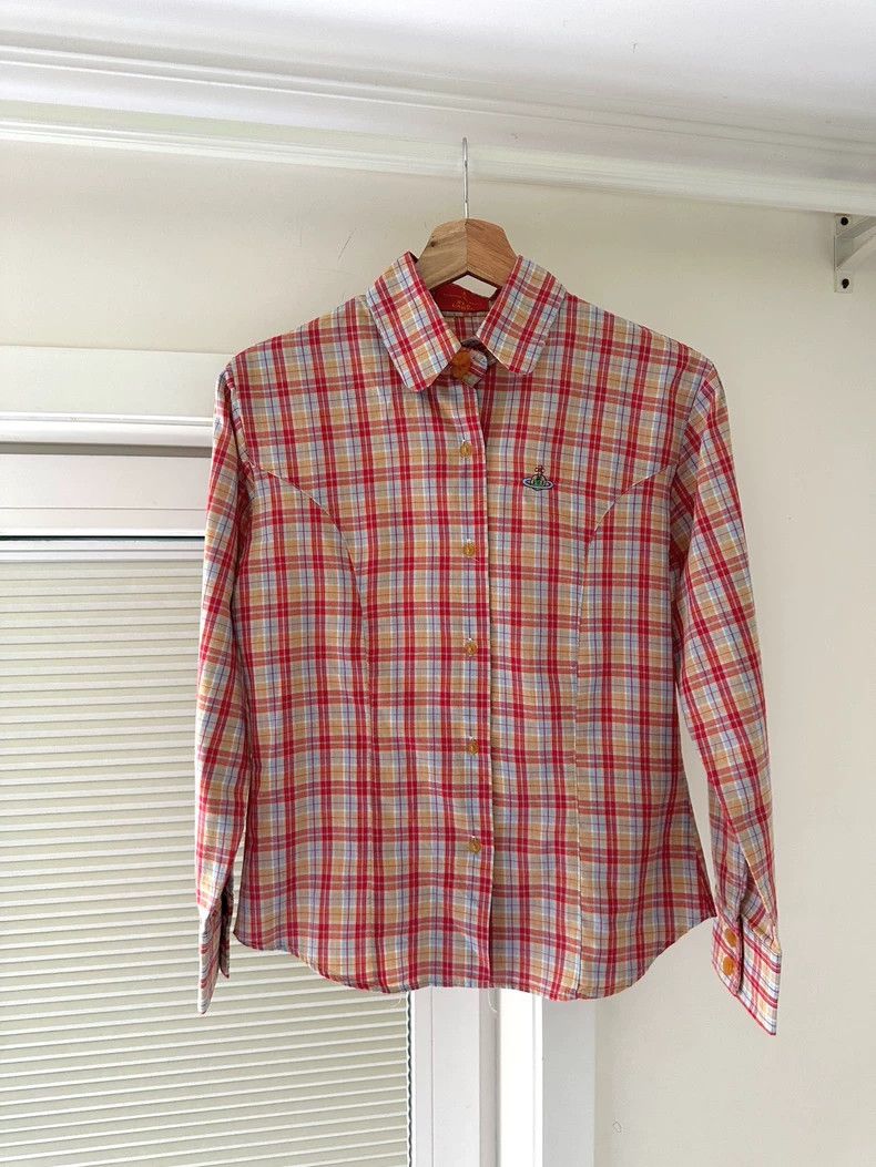 Vivienne Westwood Vivienne Westwood Checked Collared Shirt - dmc Size US M / EU 48-50 / 2 - 1 Thumbnail